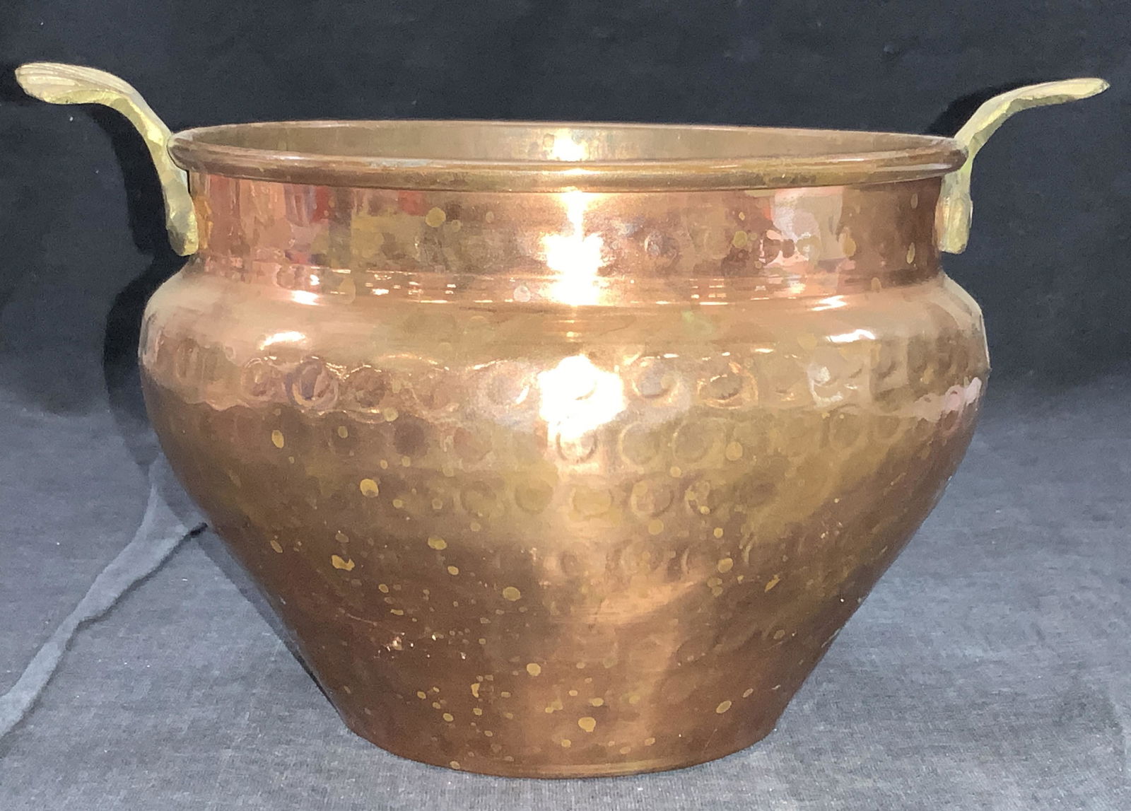 Vintage Hammered Copper Bowl (1 of 6)