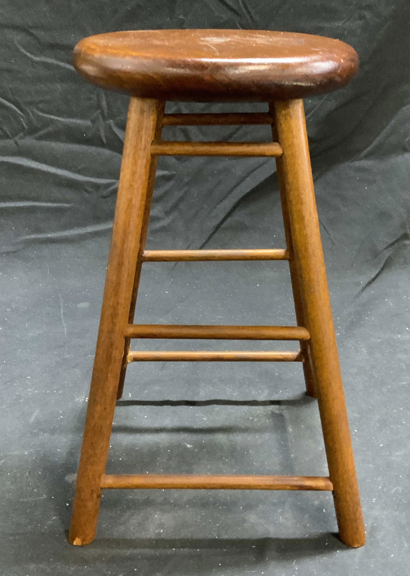 Miniature Wooden Stool, Doll House Furniture (1 of 6)