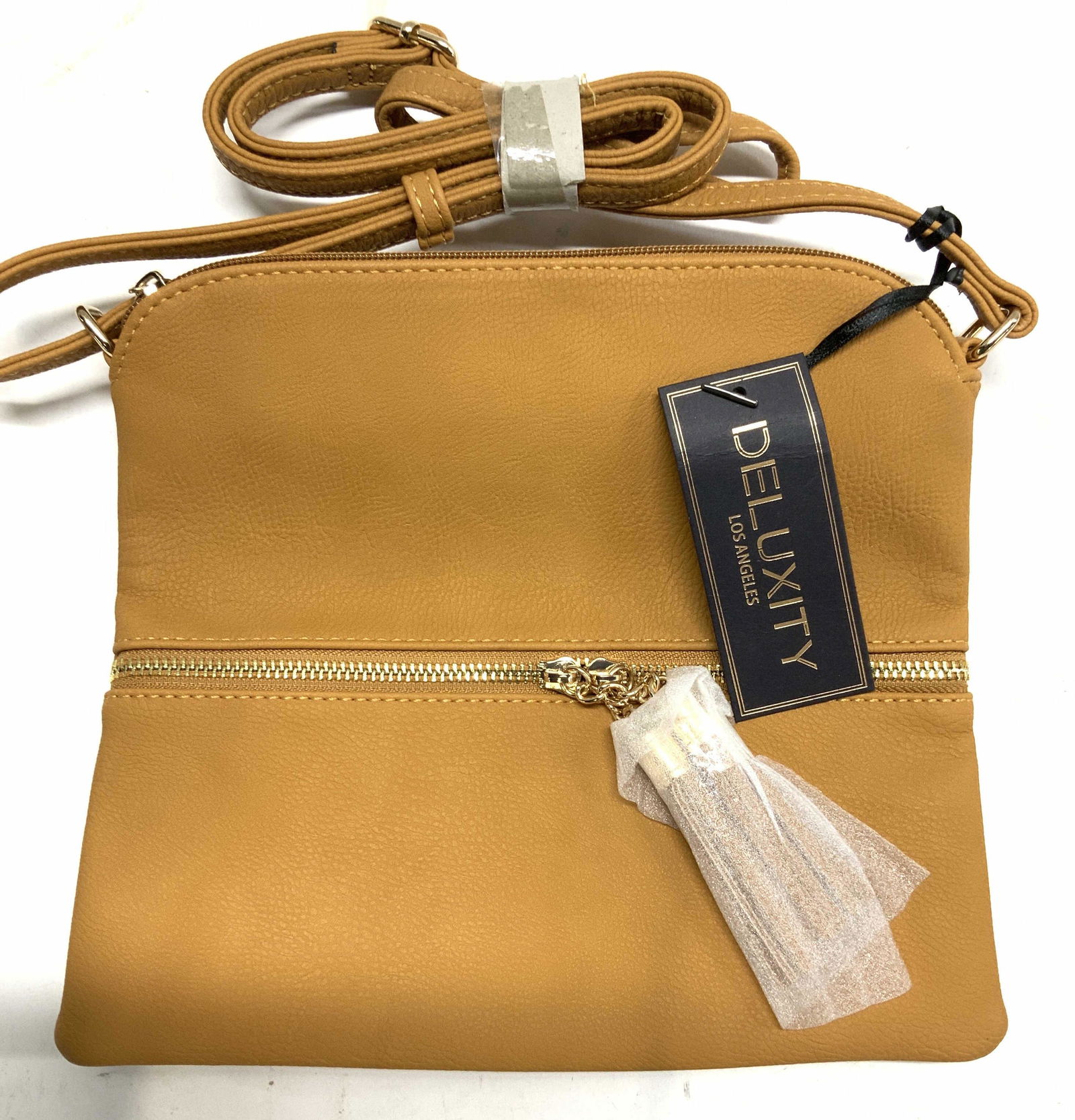 DELUXITY LA Faux Leather Cross Body Bag, New (1 of 6)