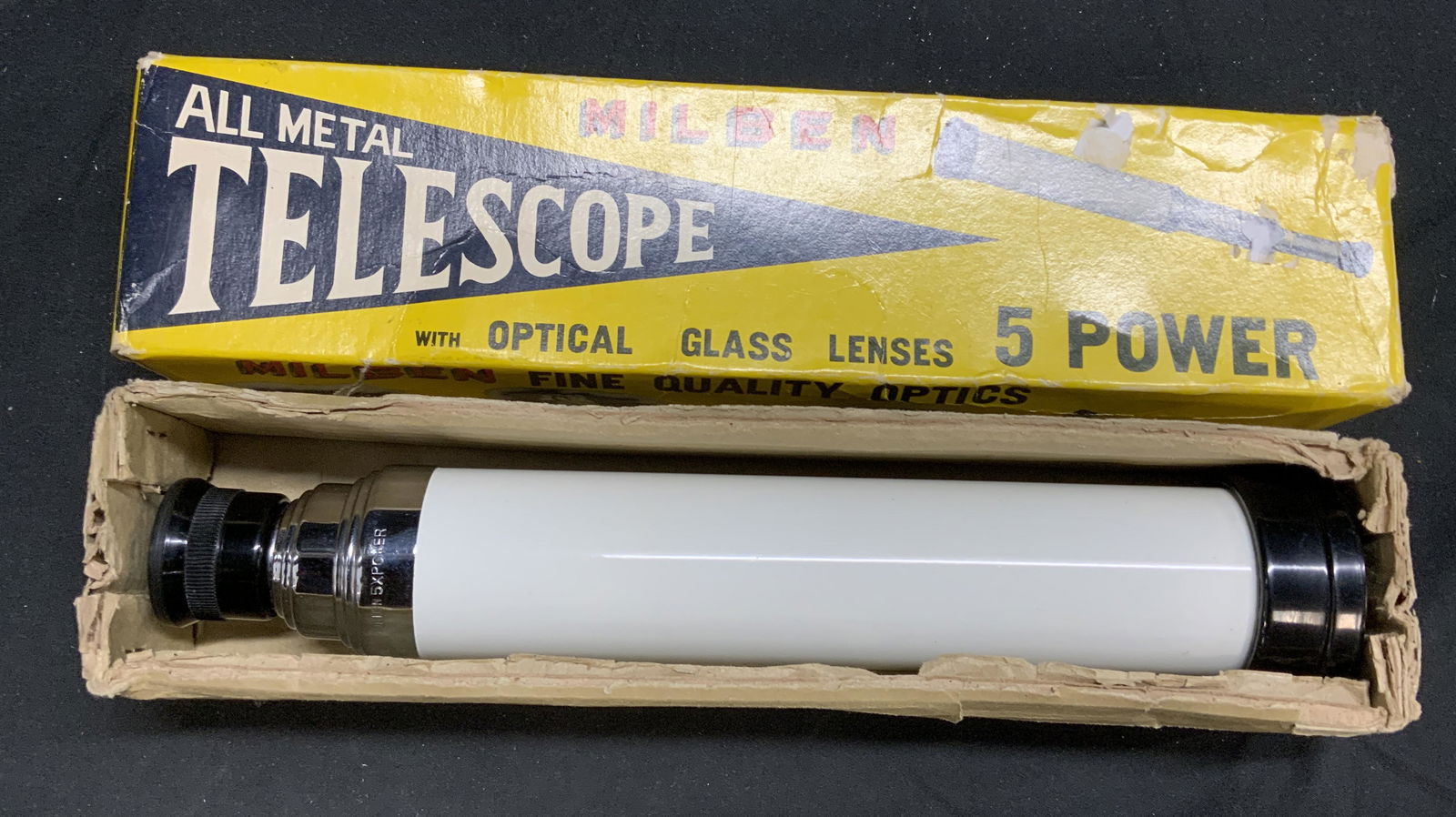 Vtg MILBEN No. 774S All Metal Telescope in Box (1 of 11)