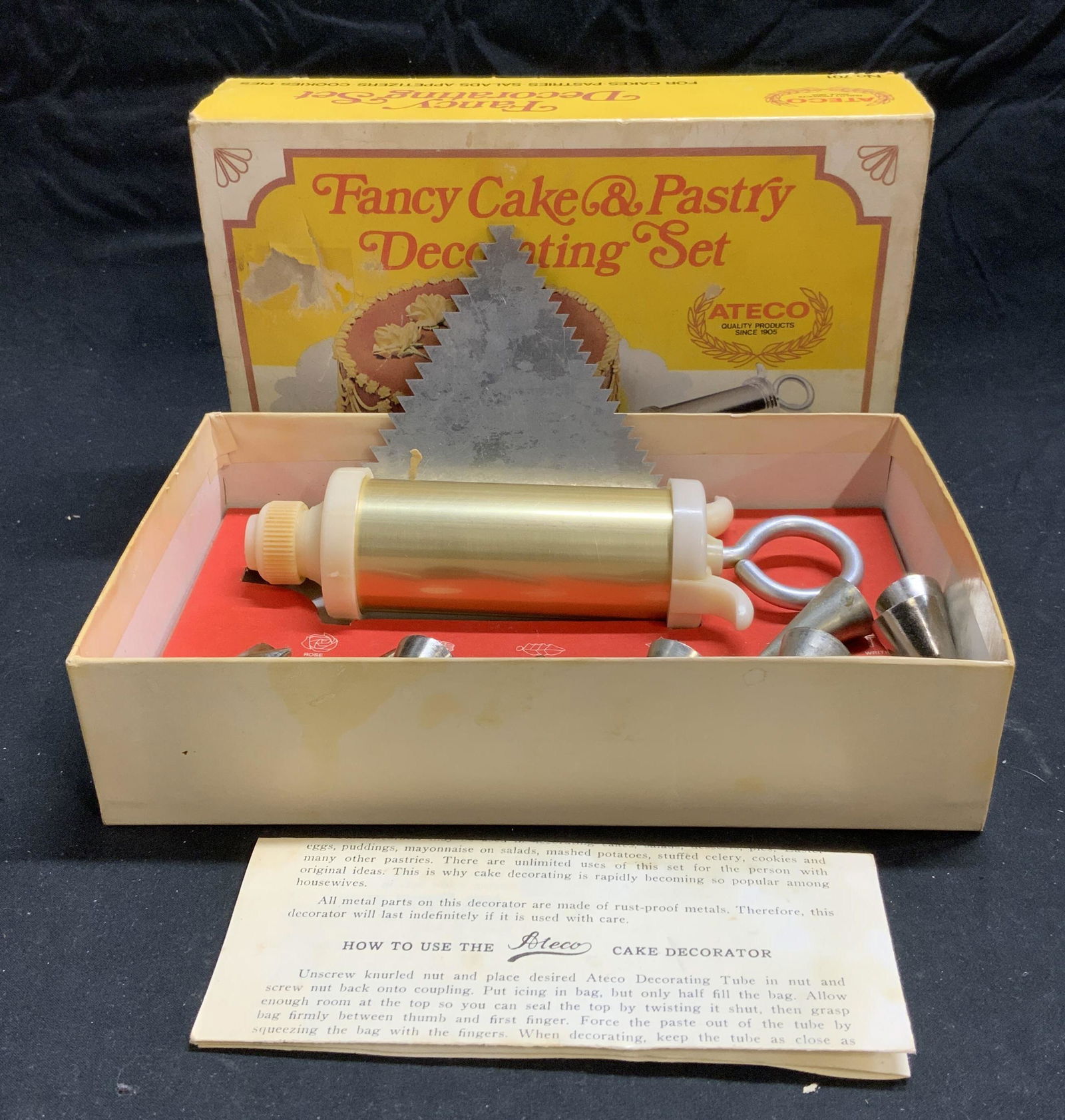 ATECO Fancy Cake & Pastry Decorating Set in Box (1 of 8)