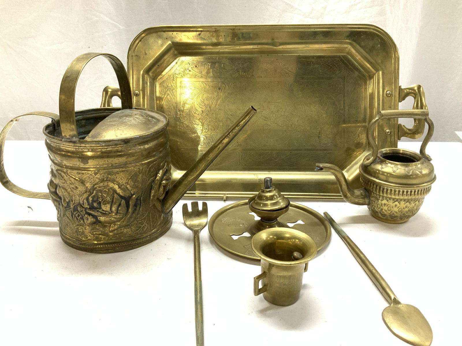 Lot 7 Brass Home Decor Accessories , Tray (1 of 7)