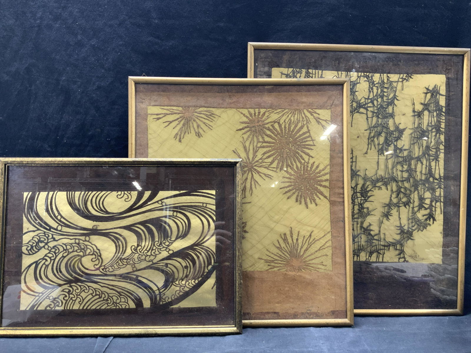 3 Framed Floral Ornate Panels Artwork (1 of 13)