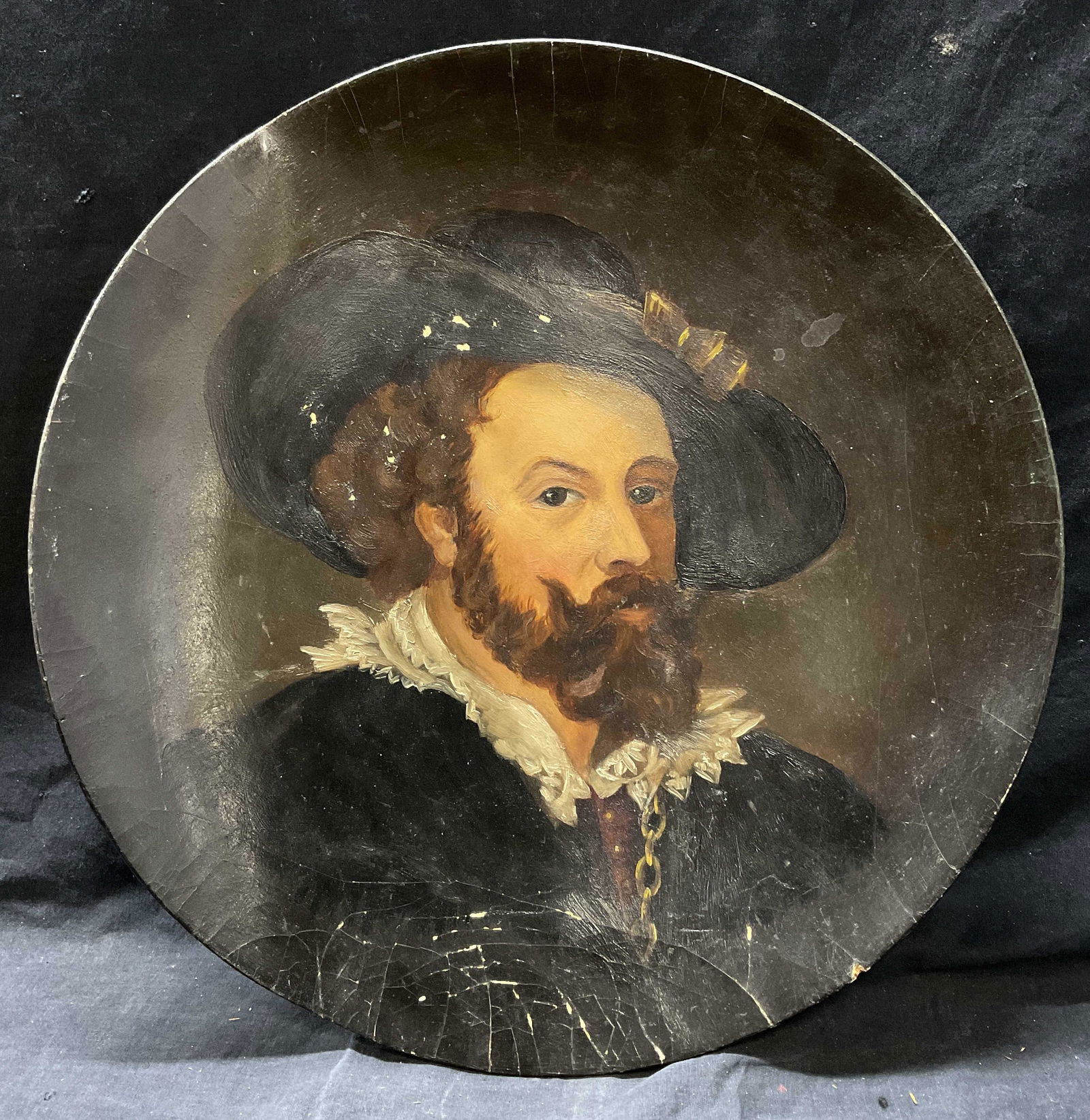 Repro of Peter Paul Rubens Portrait, Curved Canvas (1 of 7)