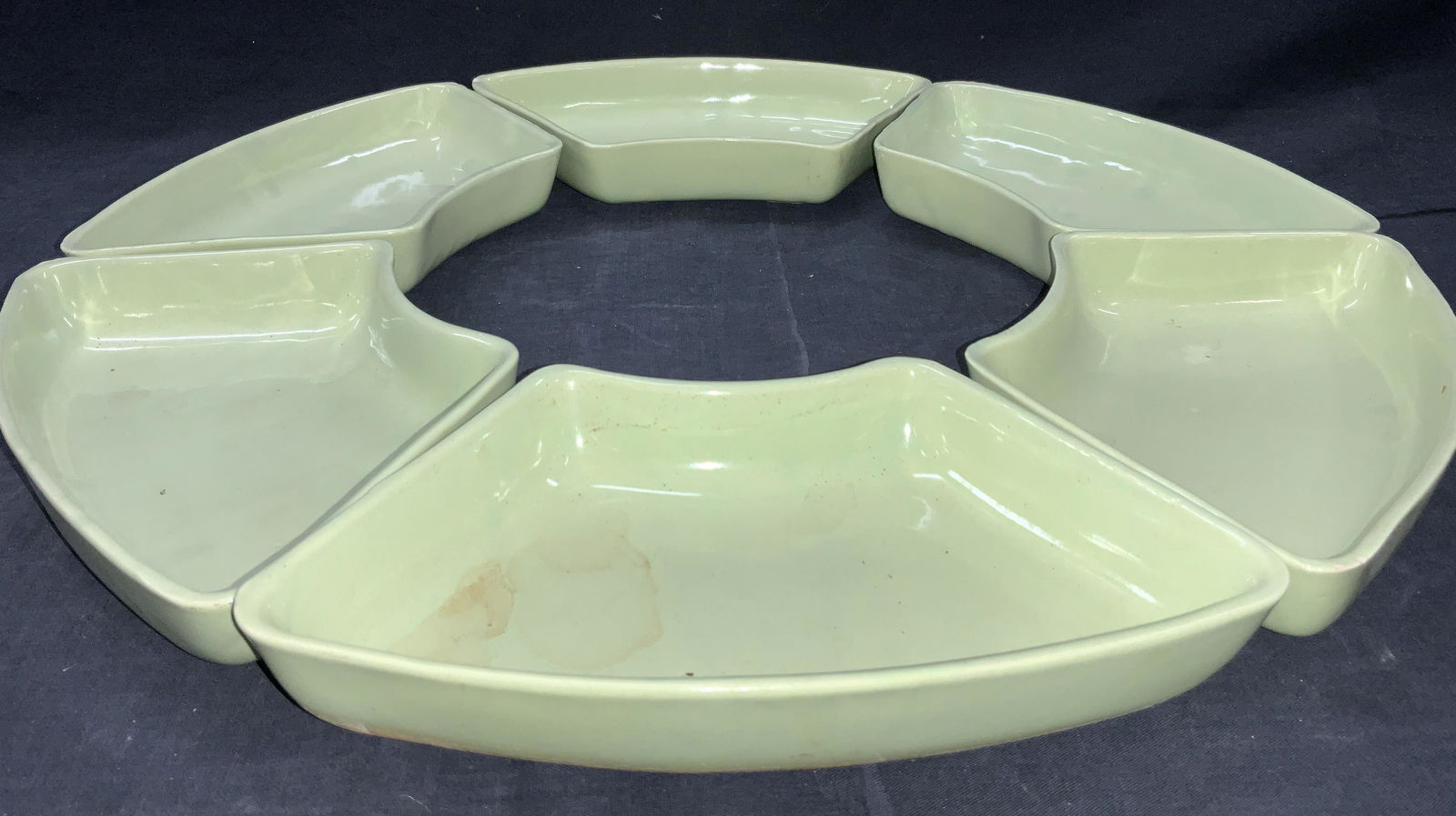 6 Set Finger Food Party Ceramic Servers (1 of 8)