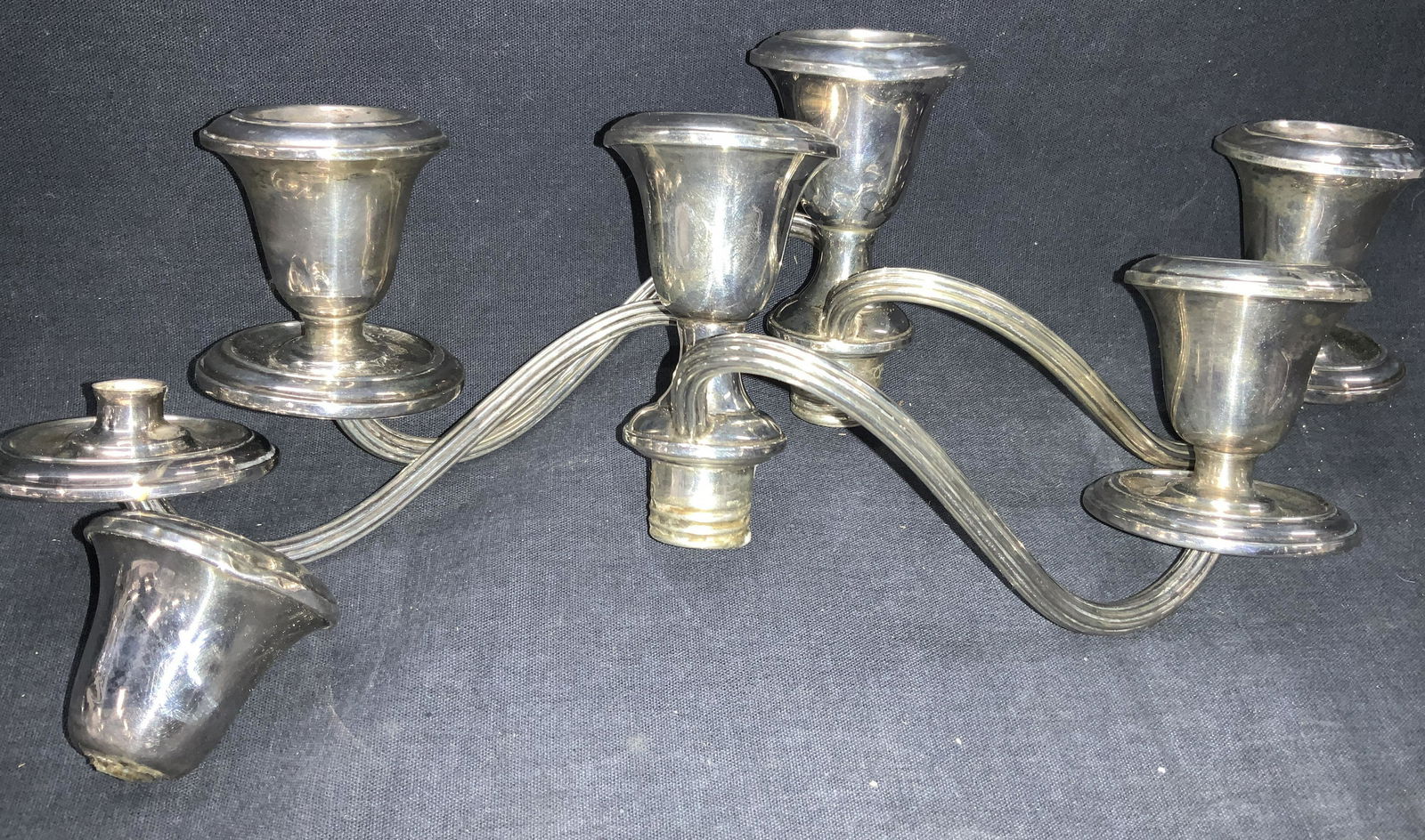 Vintage Gorham Sterling Silver Candle Holder Tops (1 of 9)
