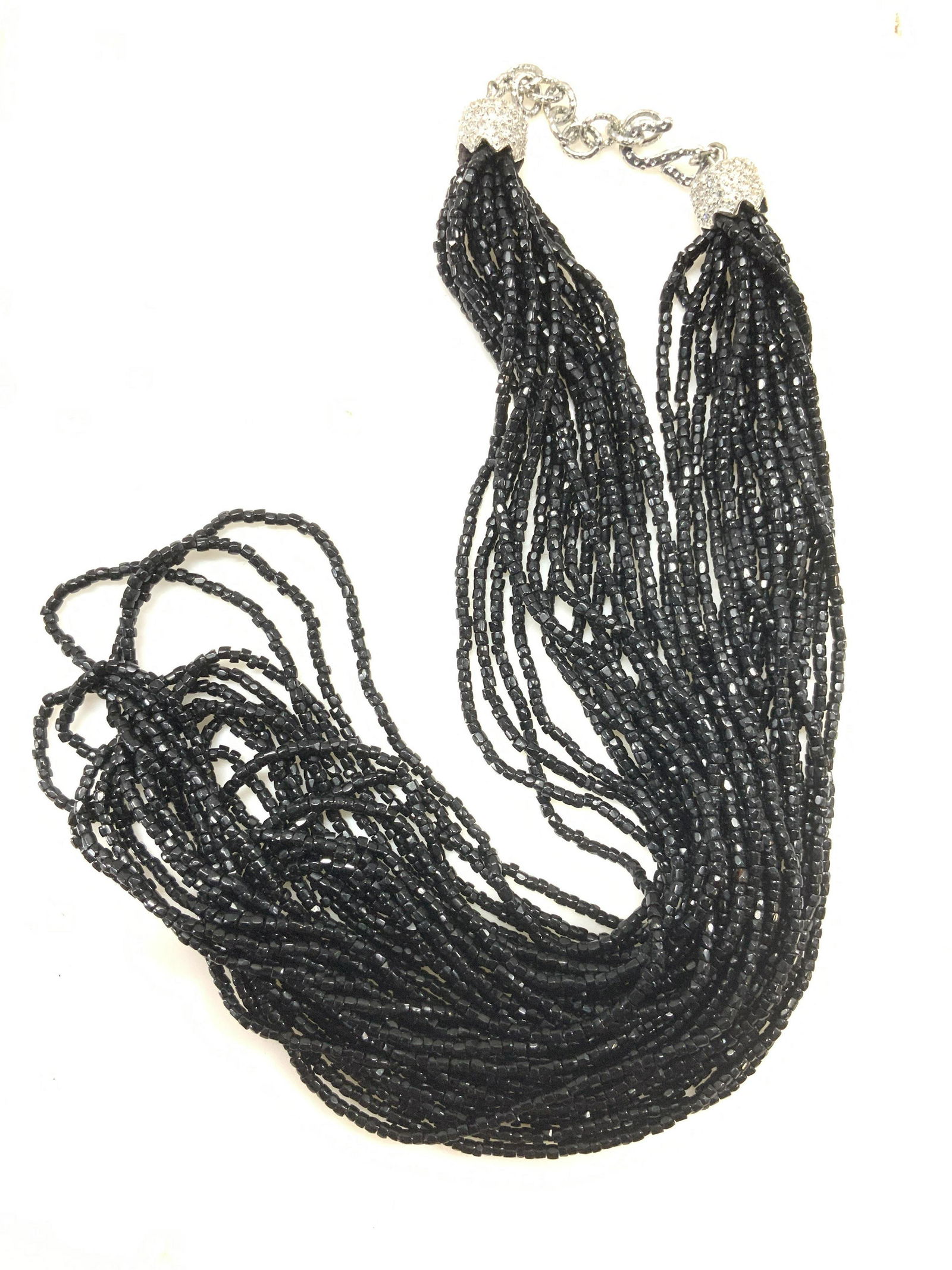 Artisanal Hand Beaded Multi Strand Necklace (1 of 6)