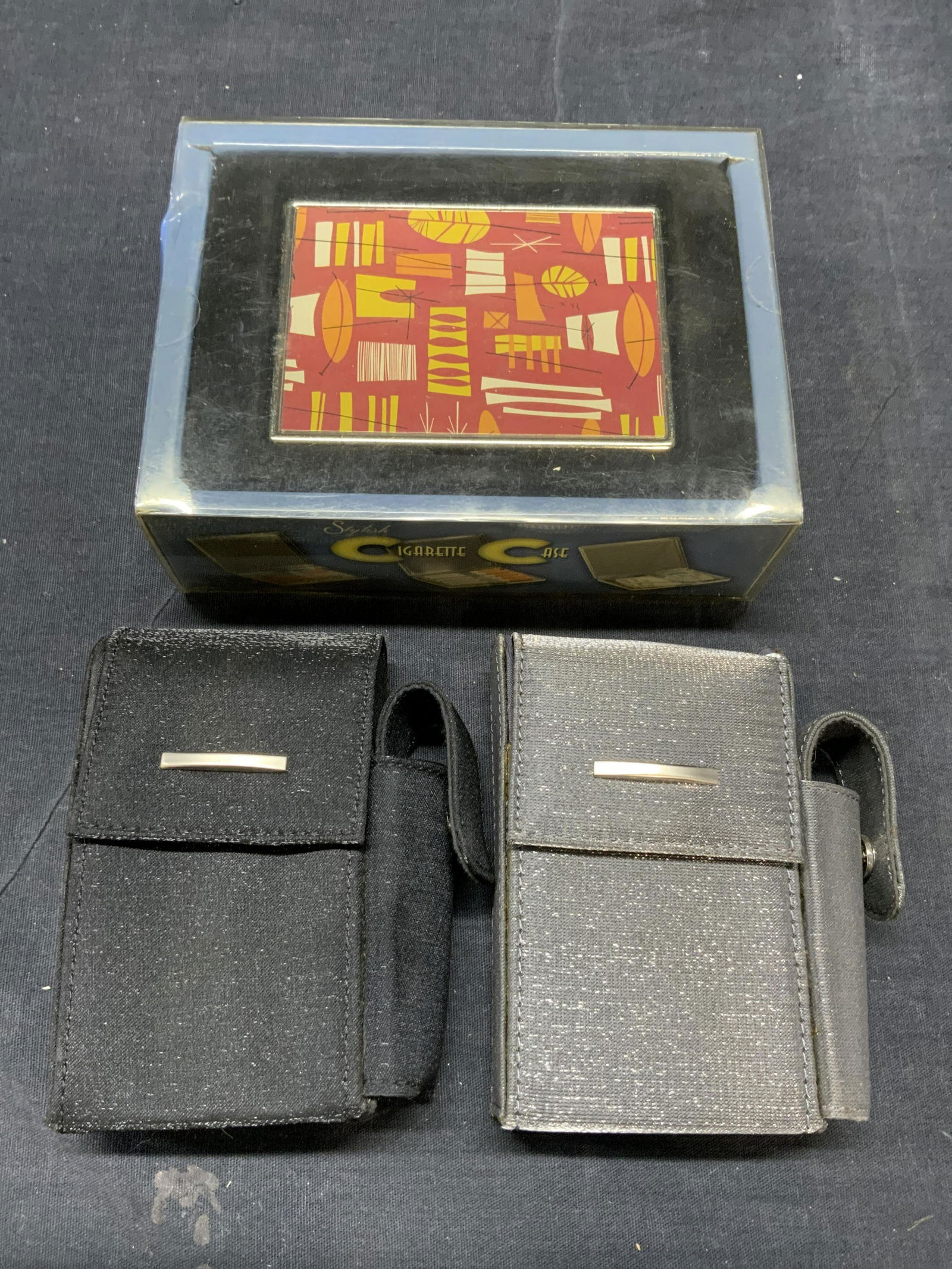 Lot 3 Phone Cases & Vntg Cigarette Case In Box (1 of 6)