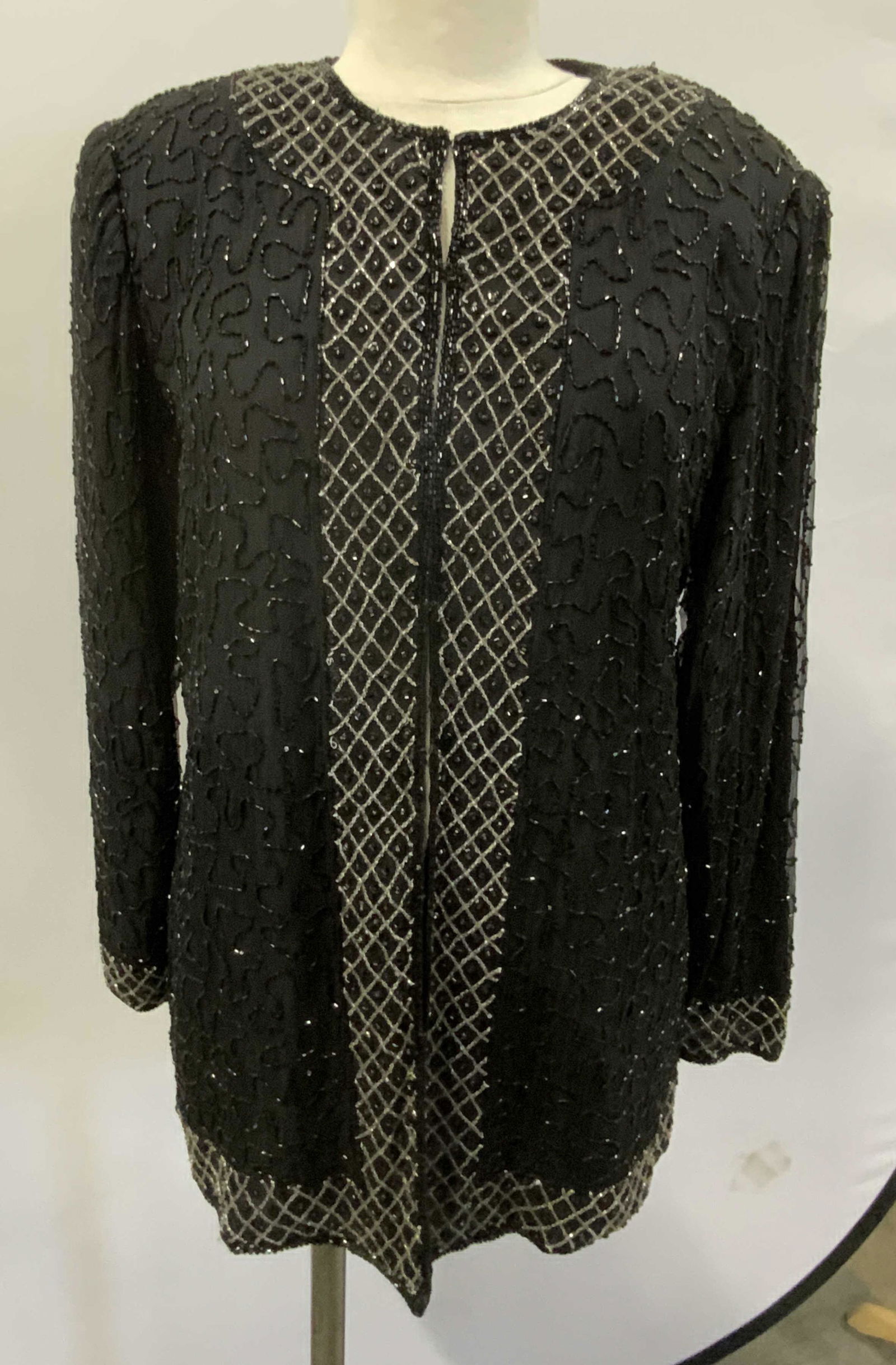 Black Beaded Evening Jacket (1 of 7)