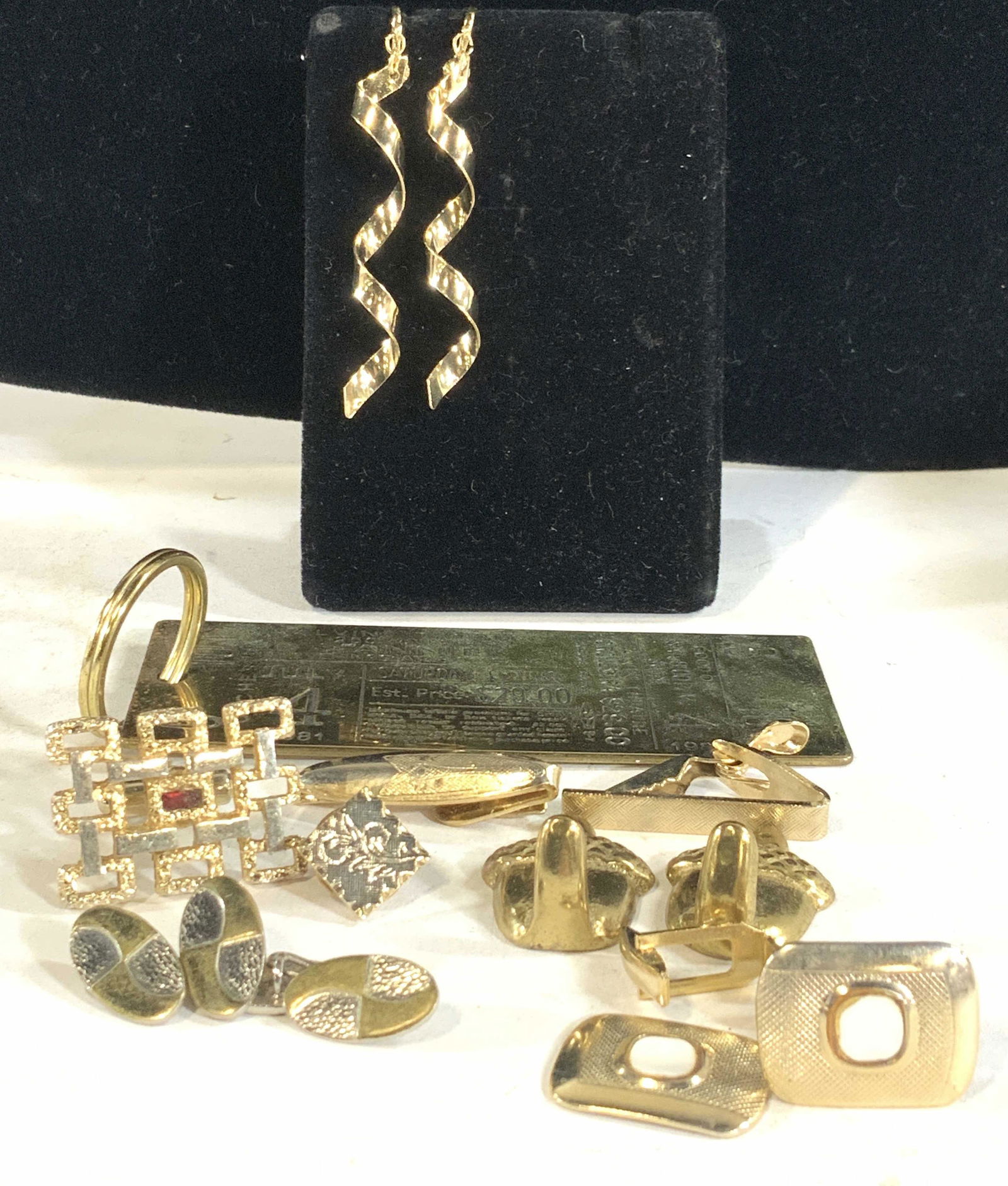 Lot 14 Pcs Jewelry Accessories; Tie Clips, more (1 of 6)
