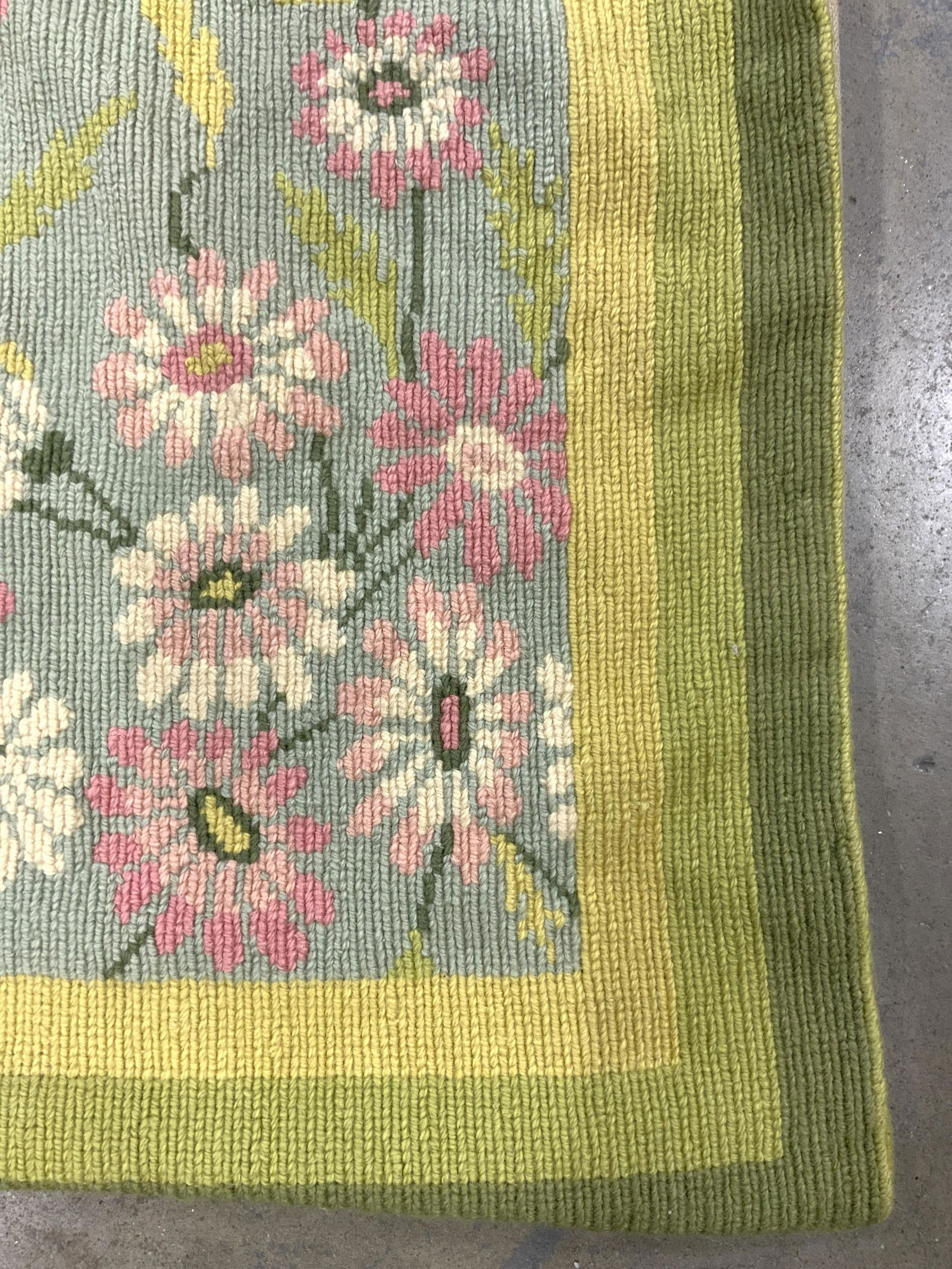 Vintage Floral Detailed Wool Area Rug (1 of 7)