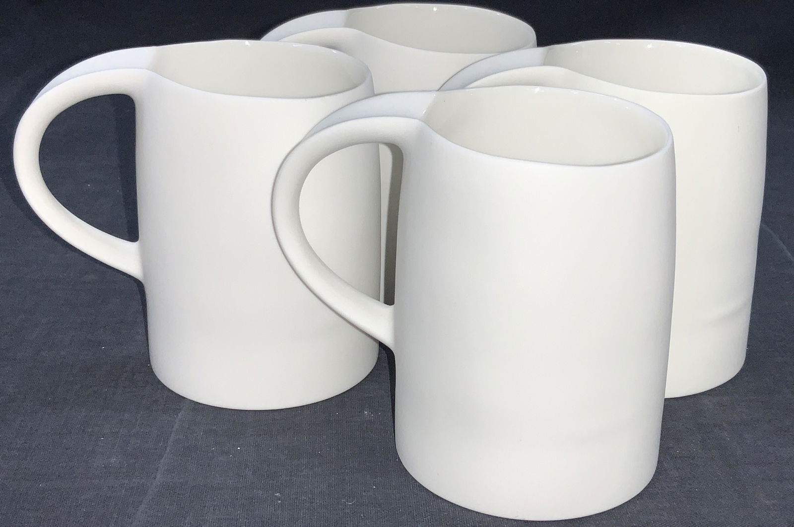 4 White Ceramic Coffee Mugs (1 of 8)