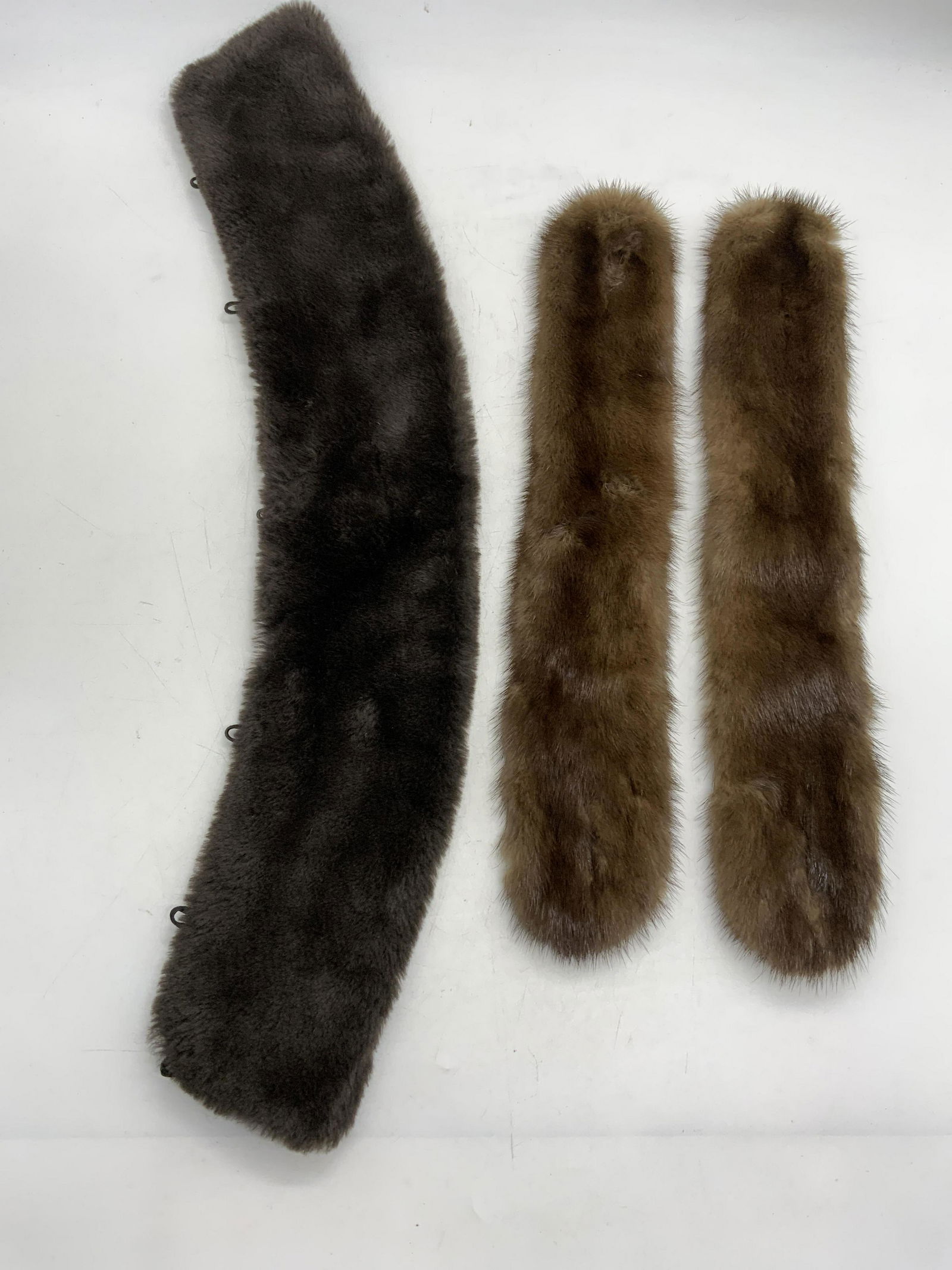 Lot 3 Brown Mink Fur Collars (1 of 7)