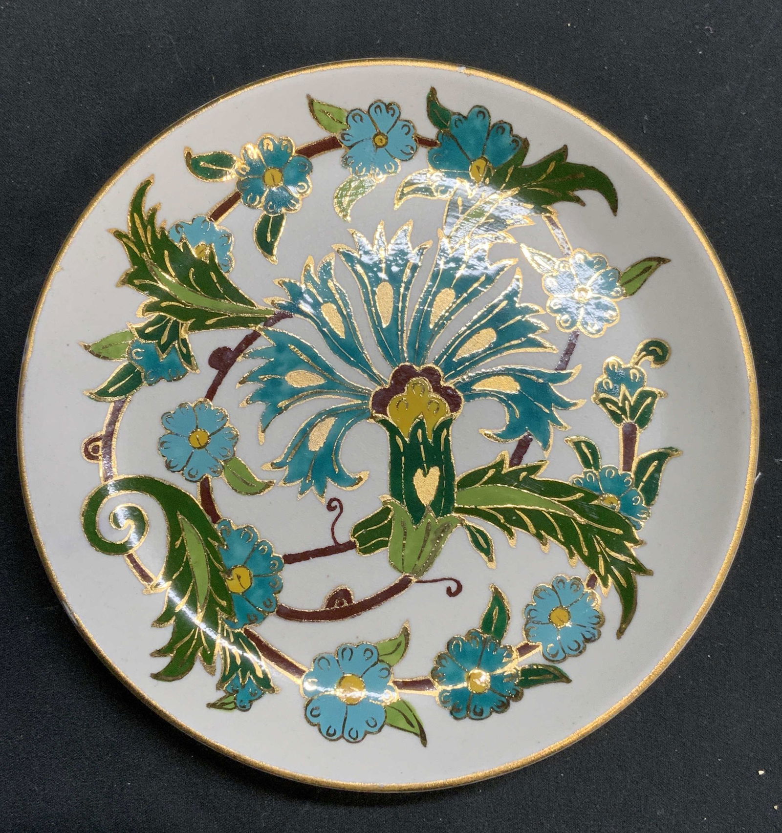 Vtg SUMER BANK Turkish Ceramic Art Plate (1 of 7)