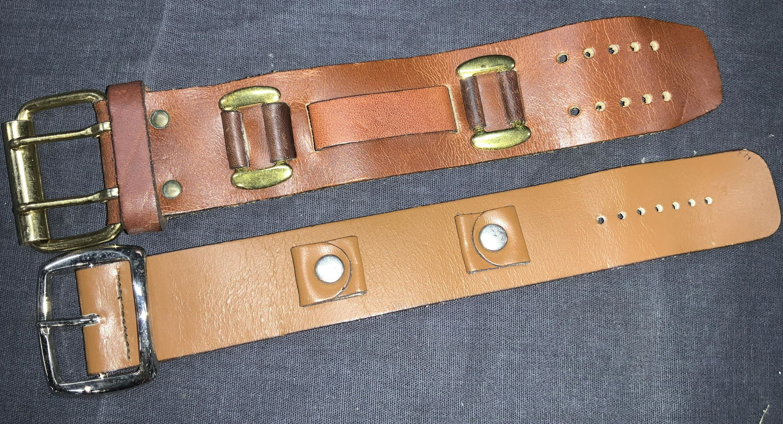2 Genuine Leather Buckle Bracelets (1 of 6)