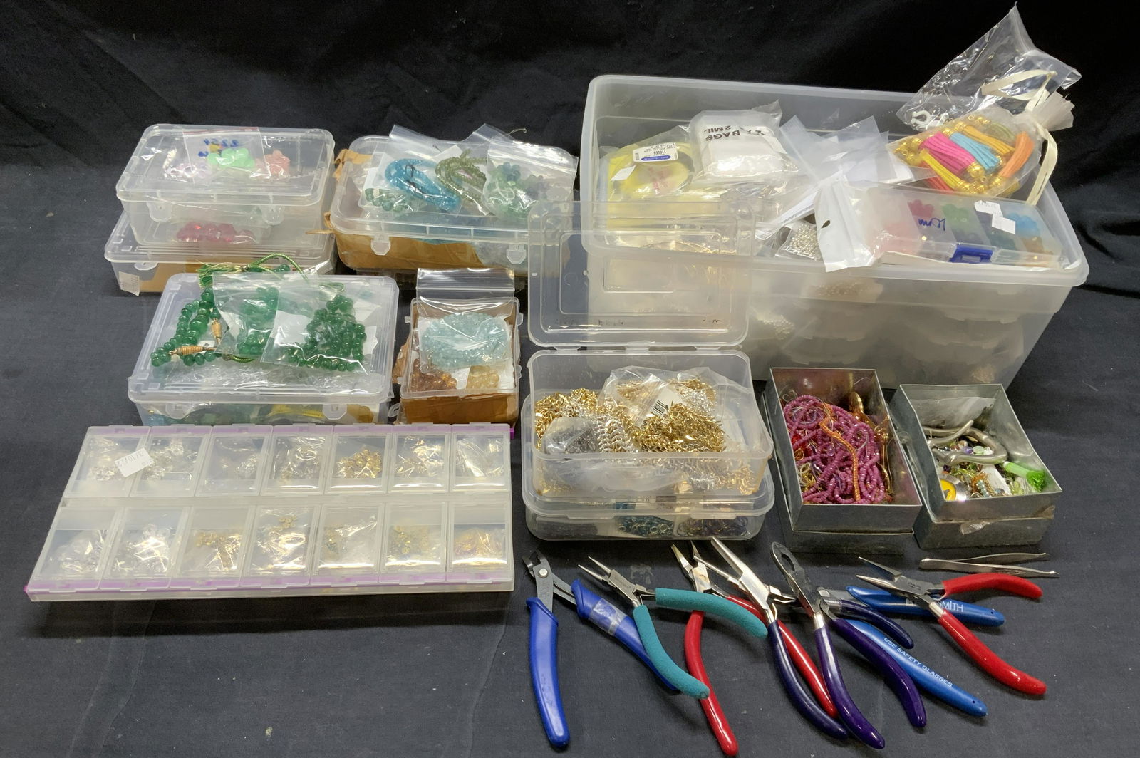HUGE Jewelers Lot, Gemstones, Chains, Wire MORE (1 of 11)