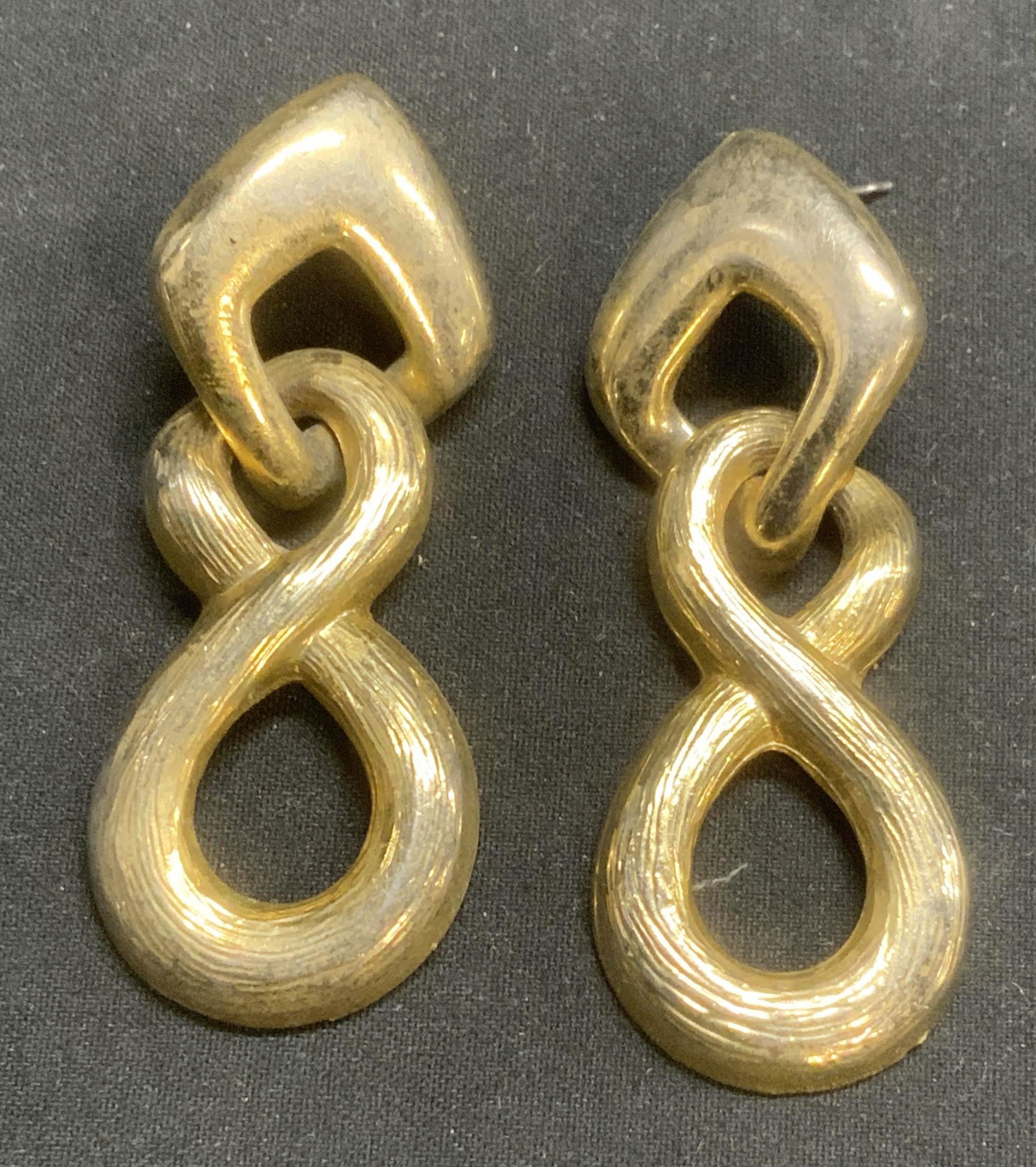 Chunky Gold Tone Dangle Earrings, Jewelry (1 of 6)