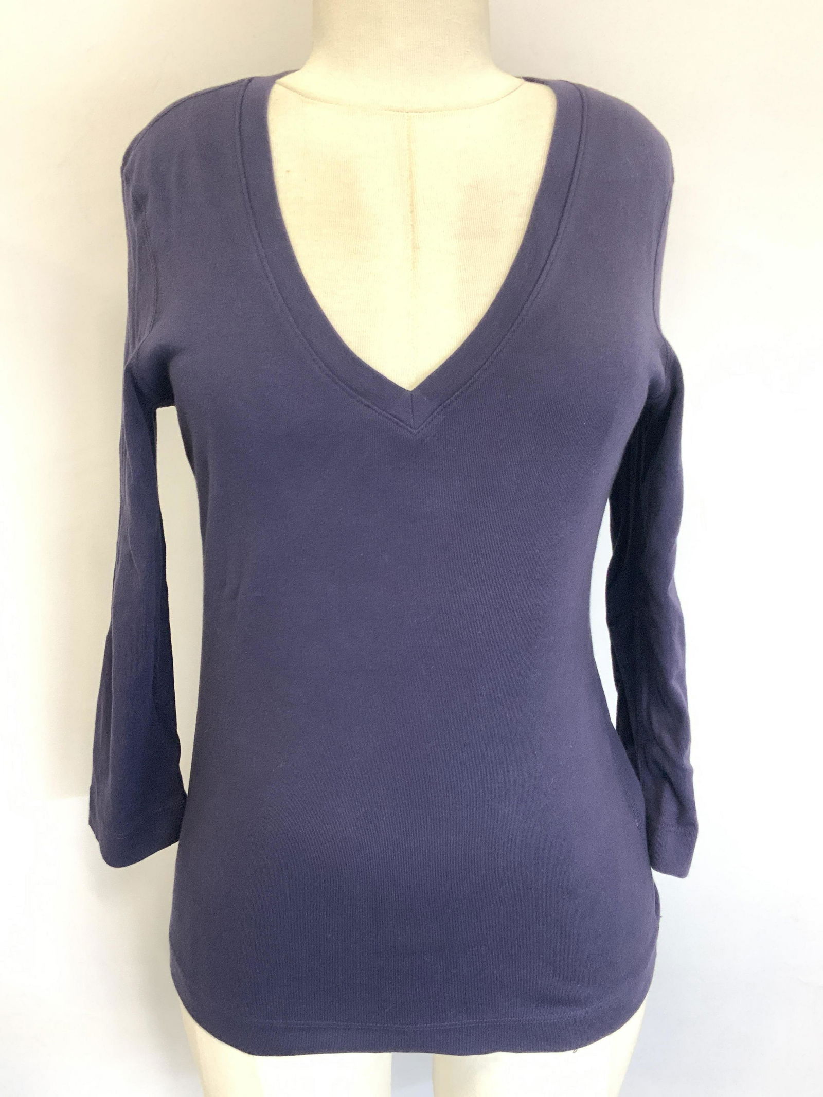 Three Dots Large 3 Quarter Sleeve Cotton Shirt (1 of 7)