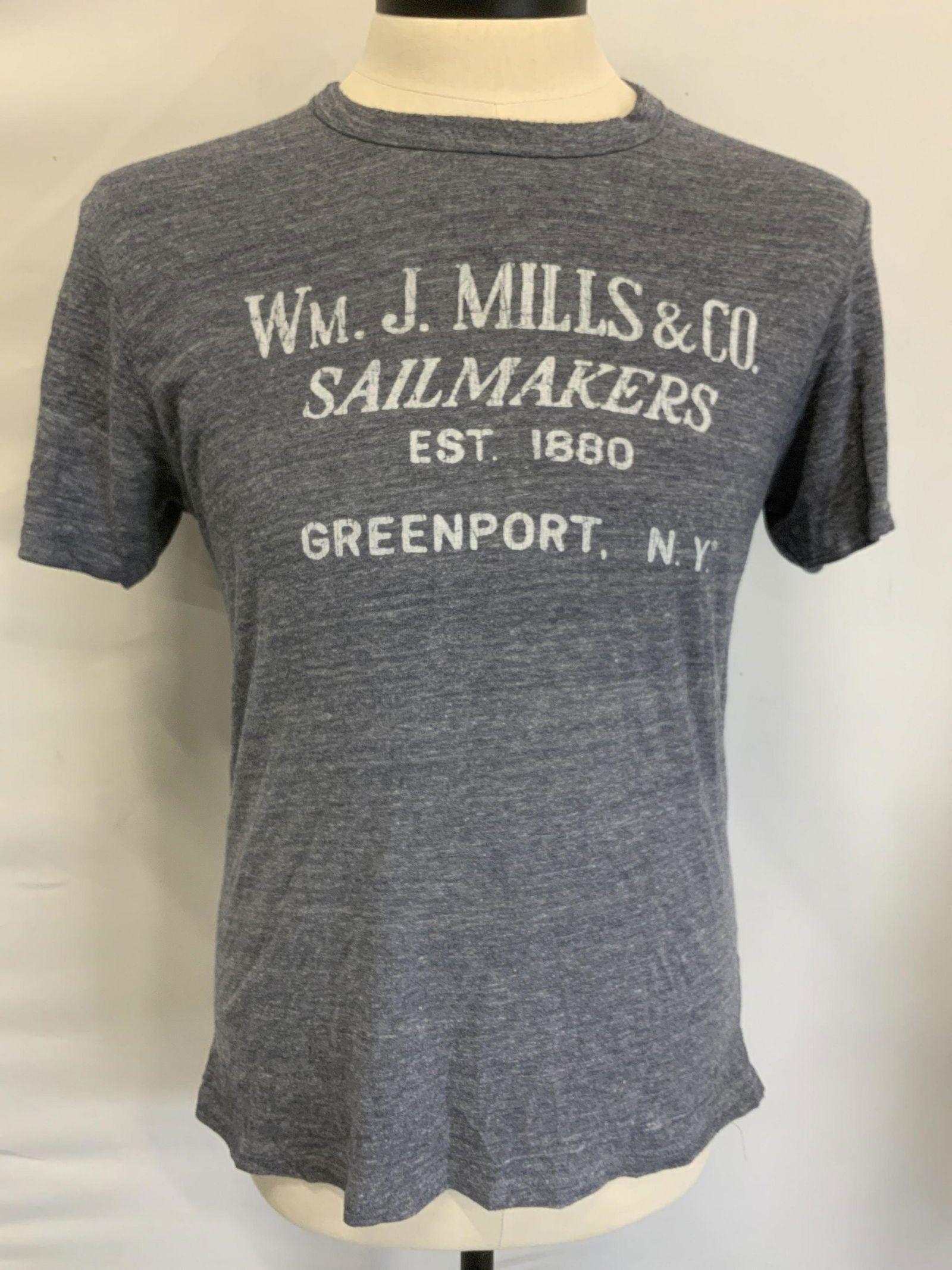 LOCAL KNIT Sailmakers Grey Graphic Print Tee Shirt (1 of 6)