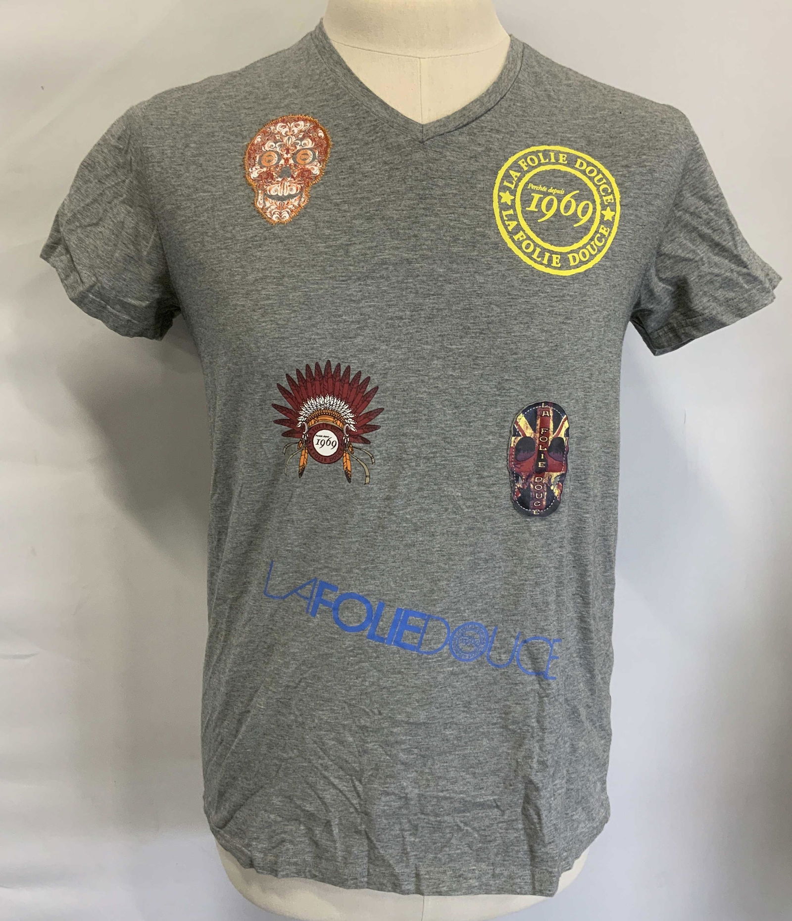 LA FOLIE DEUCE 1969 Graphic Print Tee Shirt (1 of 6)