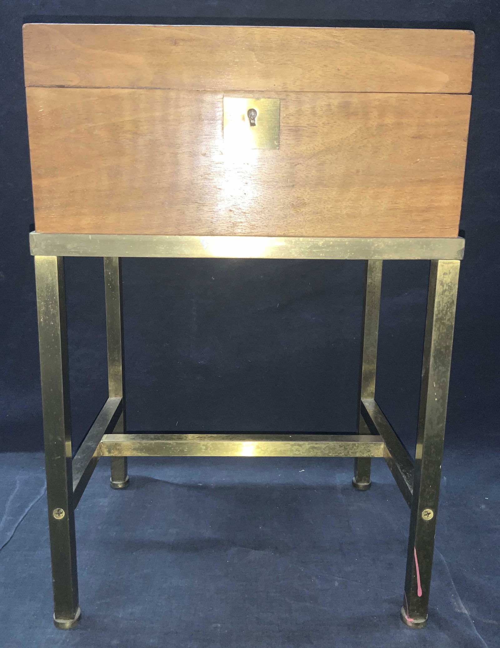 Antique Lap Desk on Custom Brass Stand (1 of 11)