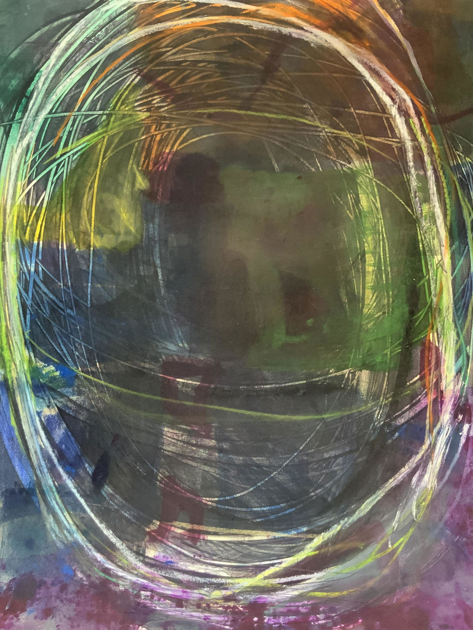 Mimi Saltzman Signed Abstract Block Press (1 of 10)