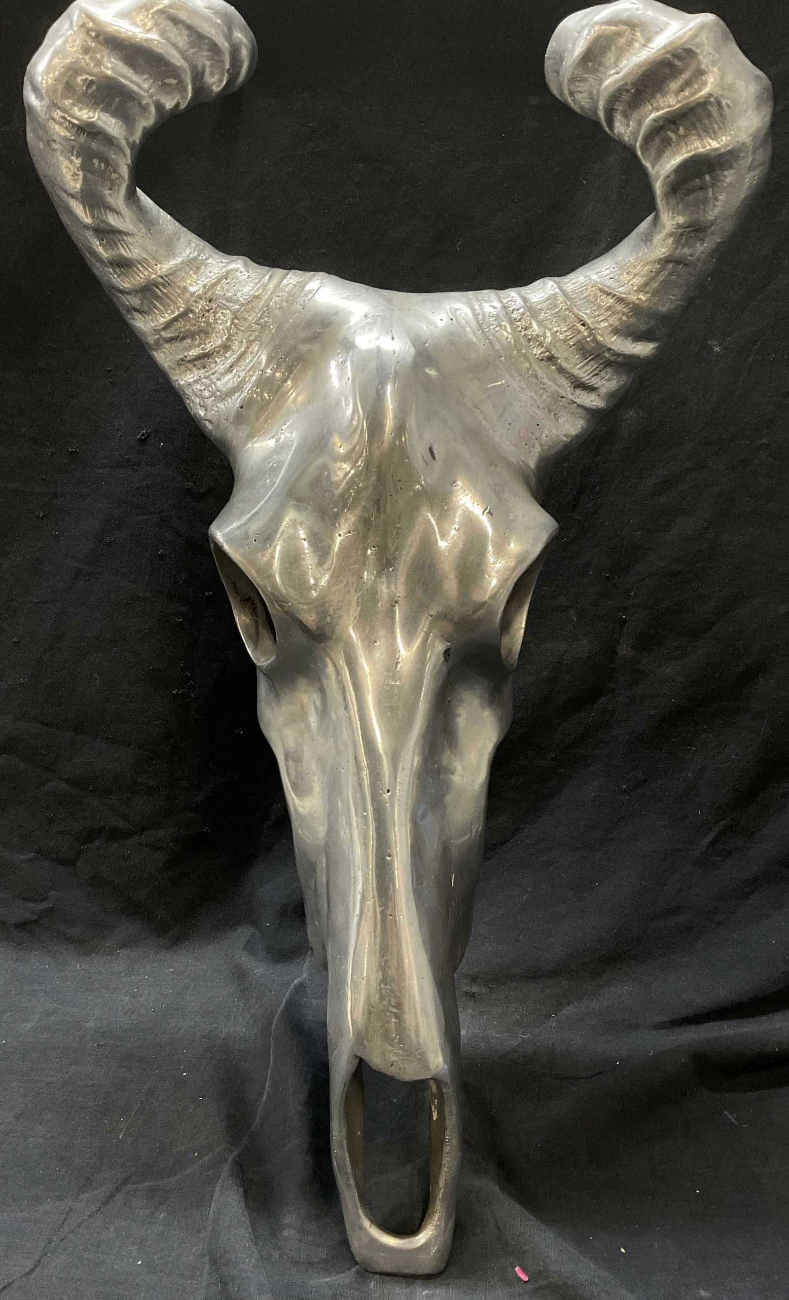 Arthur Court Sand Cast Aluminum Ram Skull (1 of 7)