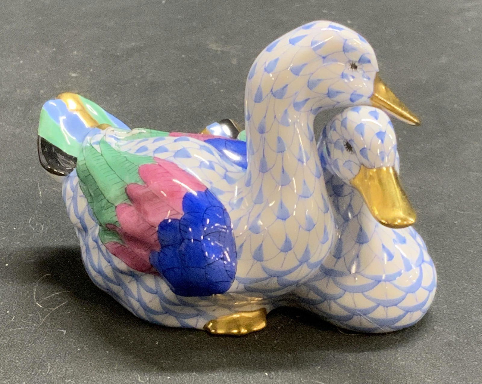 HEREND Hungary Porcelain Duck Figurine (1 of 6)