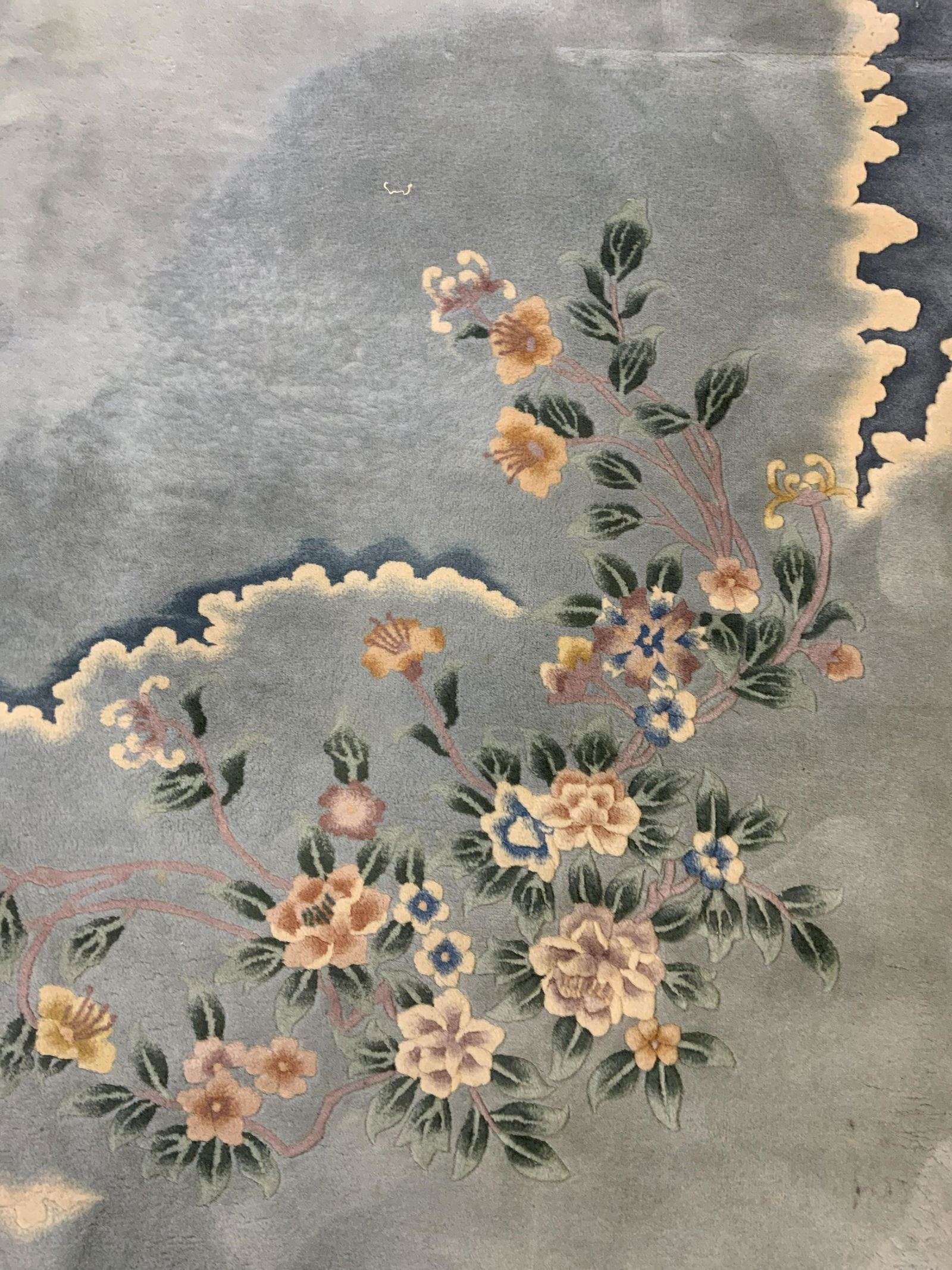 Vntg Chinese Art Deco Wool Pile Room Sz Rug (1 of 8)