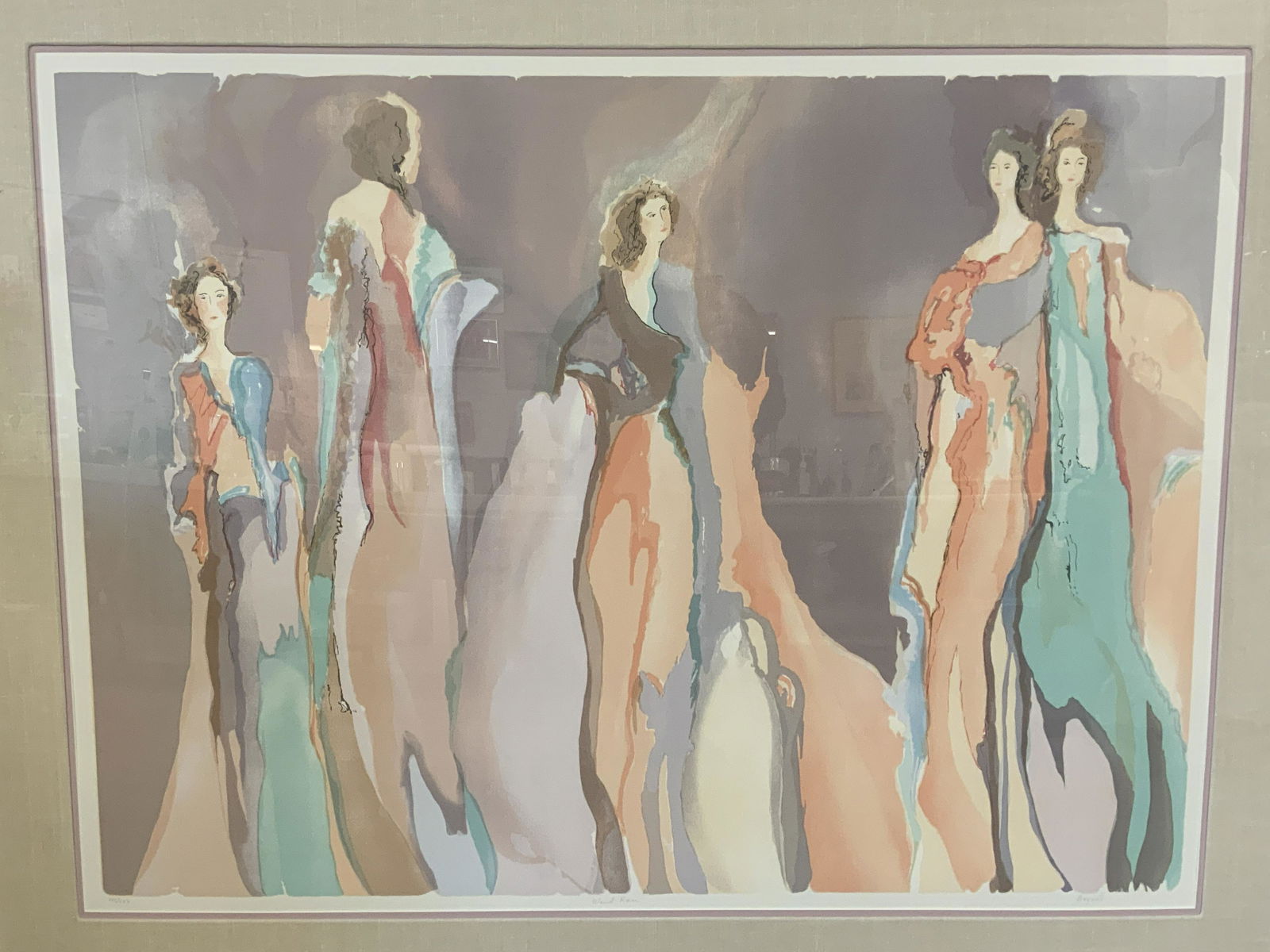 Signed Ltd Edt JANE BAZINET Wind Rose Serigraph (1 of 11)