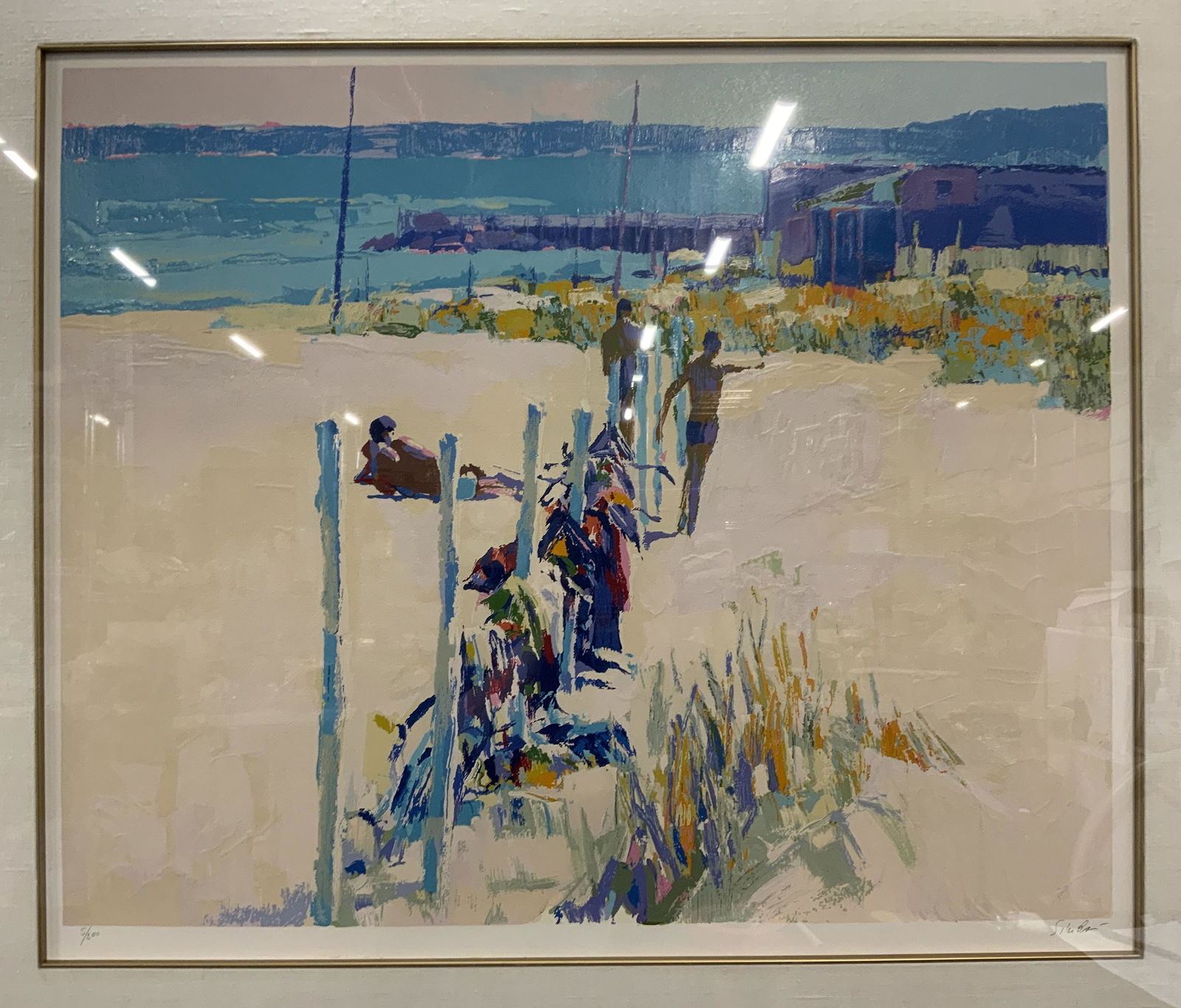 Signed NICOLA SIMBARI Framed Beach Serigraph (1 of 9)
