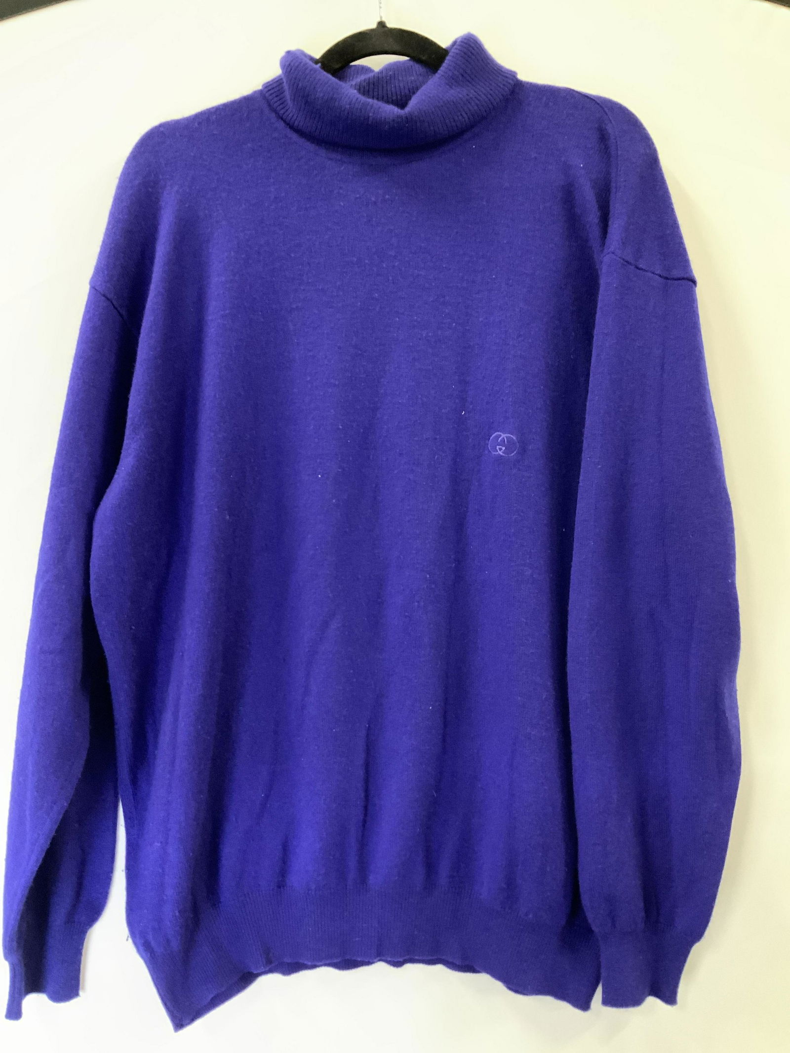 GUCCI Cobalt Blue Cashmere Turtleneck, Italy (1 of 5)