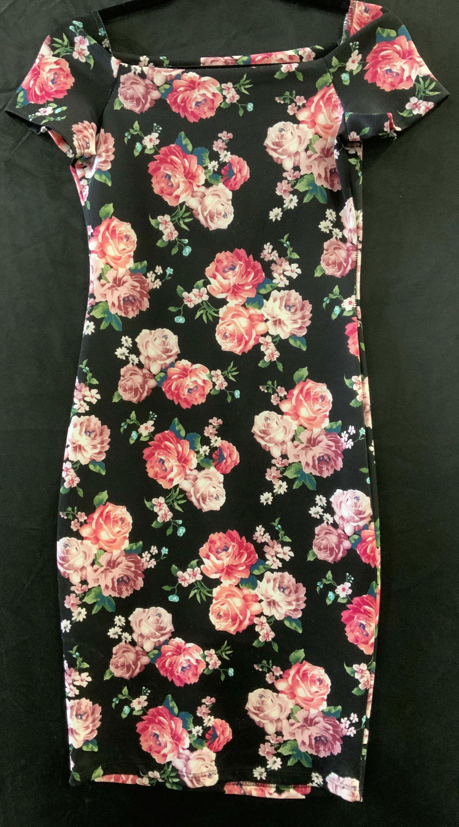 MADRAG Form Fitting Rose Print Dress, USA (1 of 6)