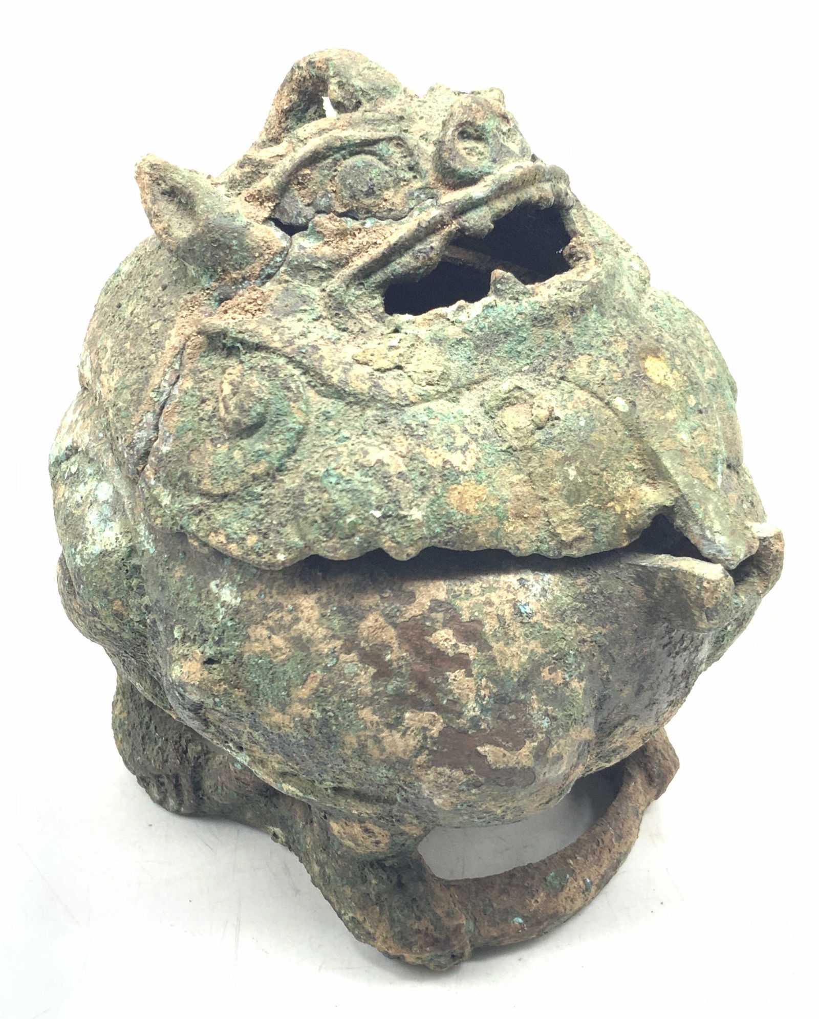 Antique Asian Bronze Beast Head Censer (1 of 11)
