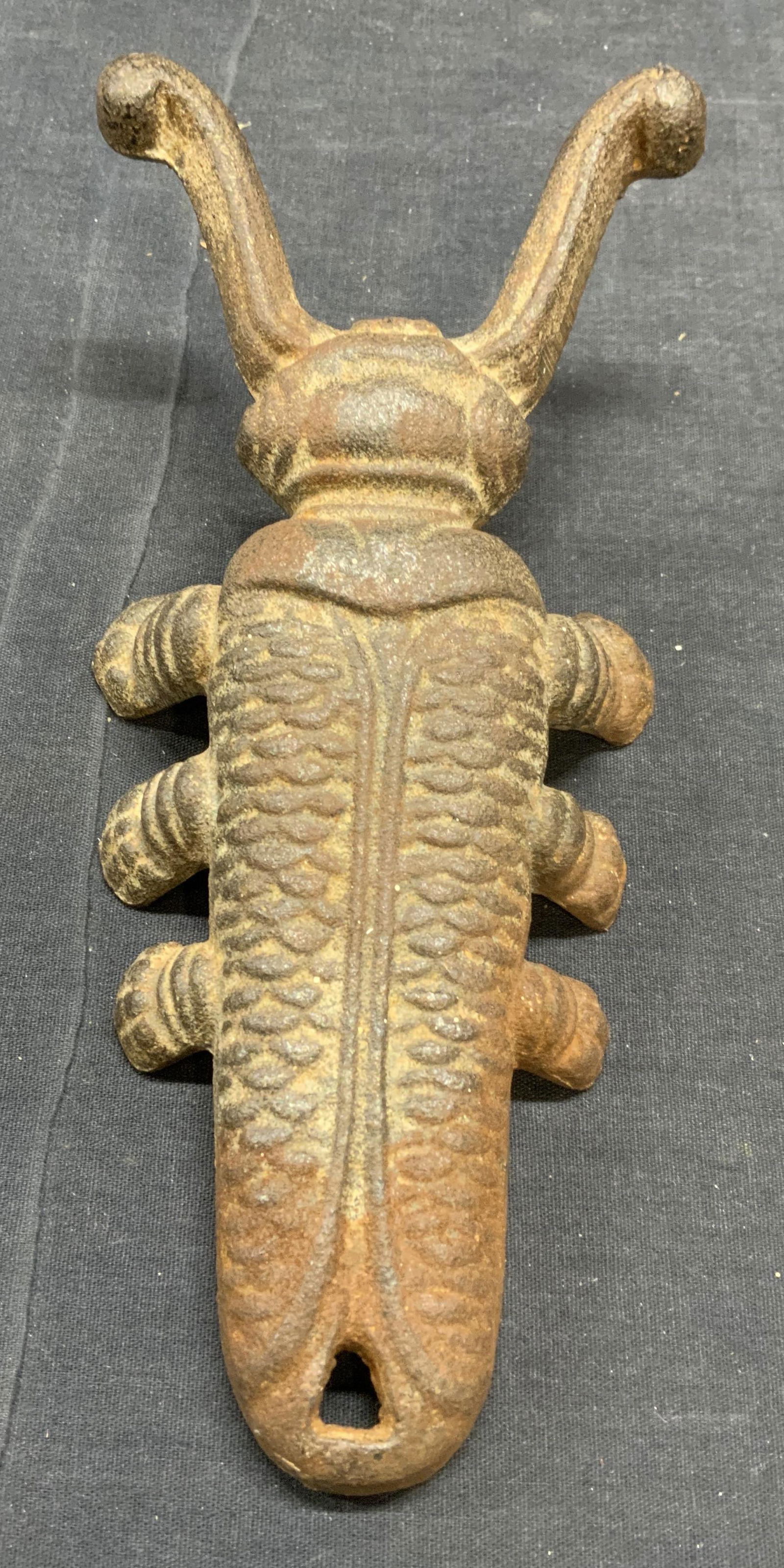 Vintage Iron Beetle Form Boot Jack Doorstop (1 of 7)