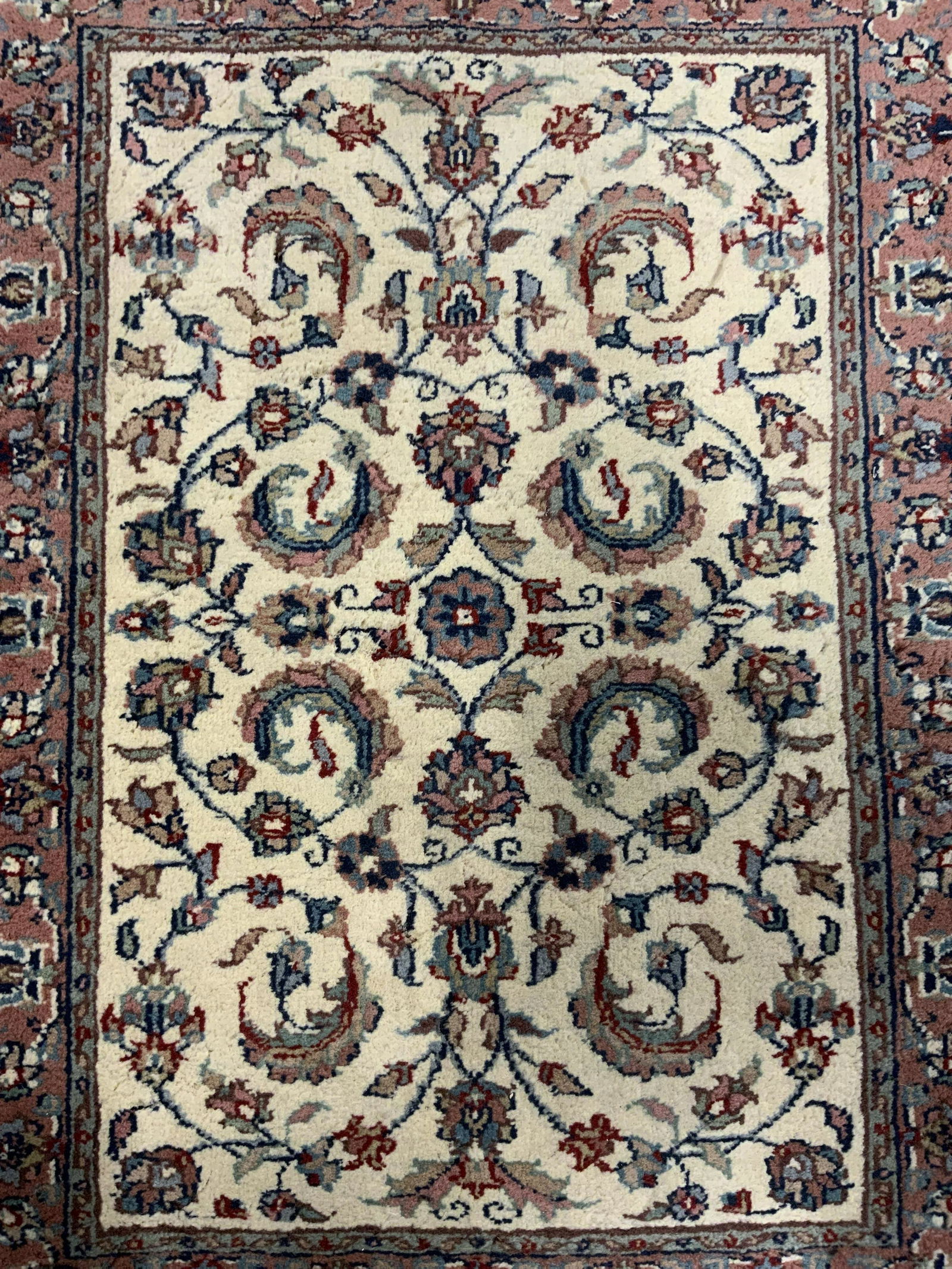 Vintage Handmade Oriental Fringed Wool Rug (1 of 8)