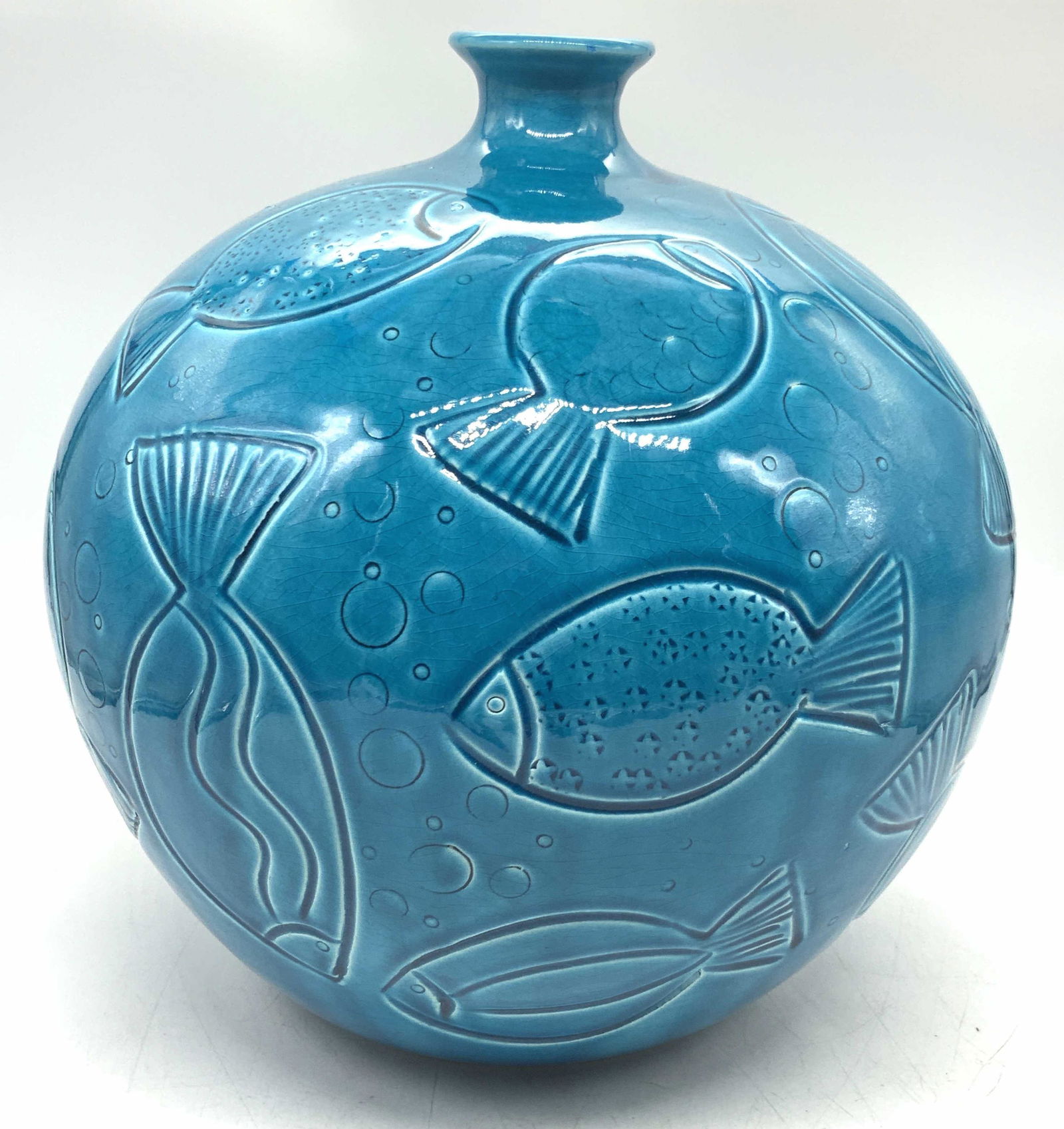 Ceramiche Tadinate Fish Ceramic Vessel, Italy (1 of 8)