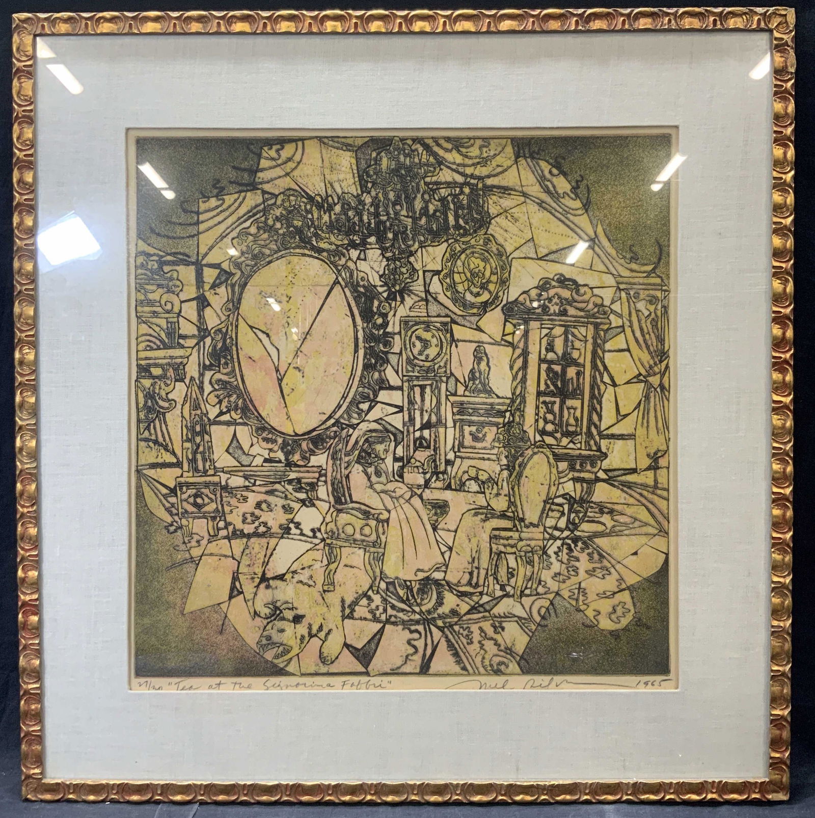Mel Silverman Signed Colored Plate Etching (1 of 13)