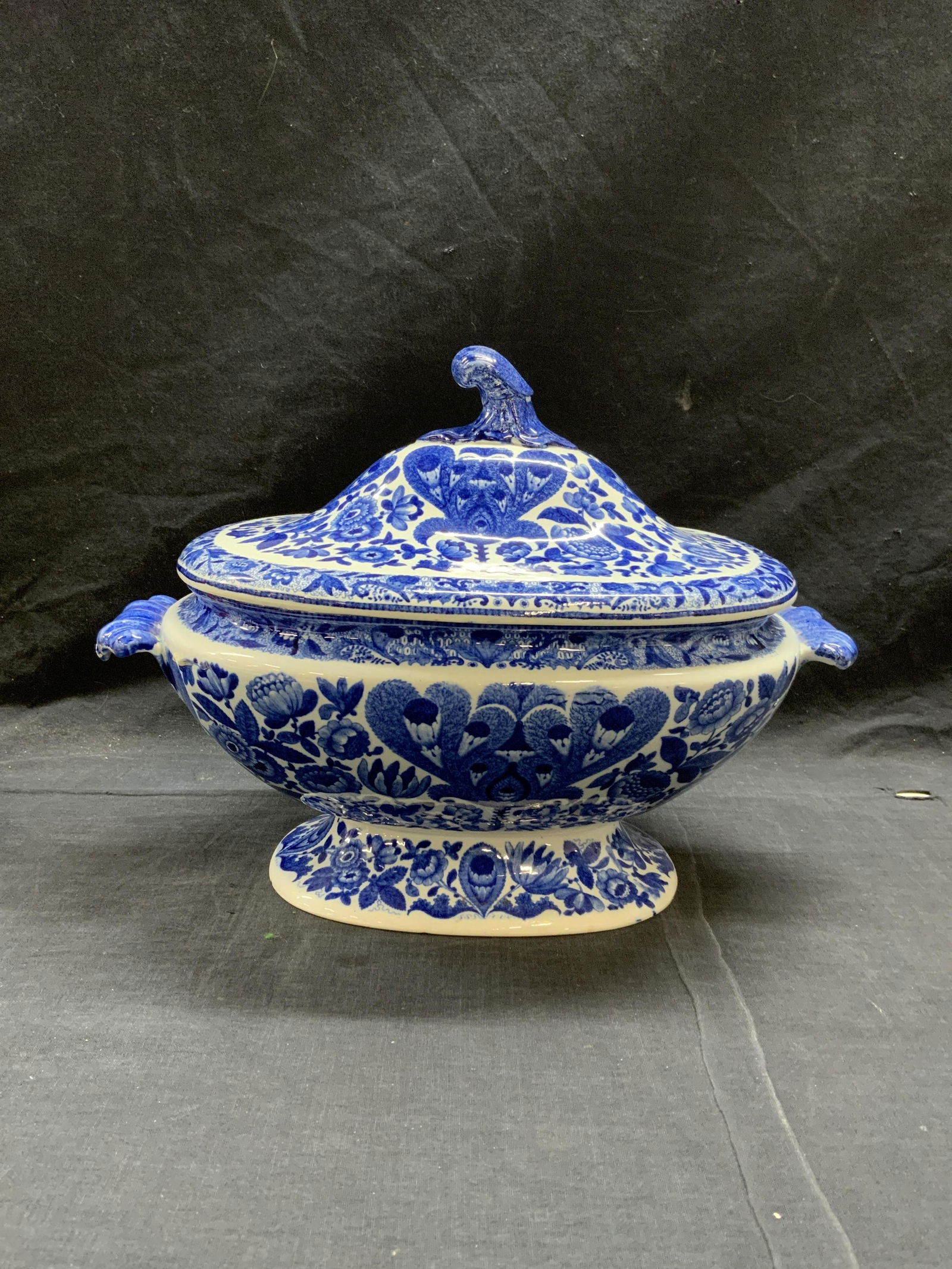 Antique SPODE China Flower Cross Tureen (1 of 7)