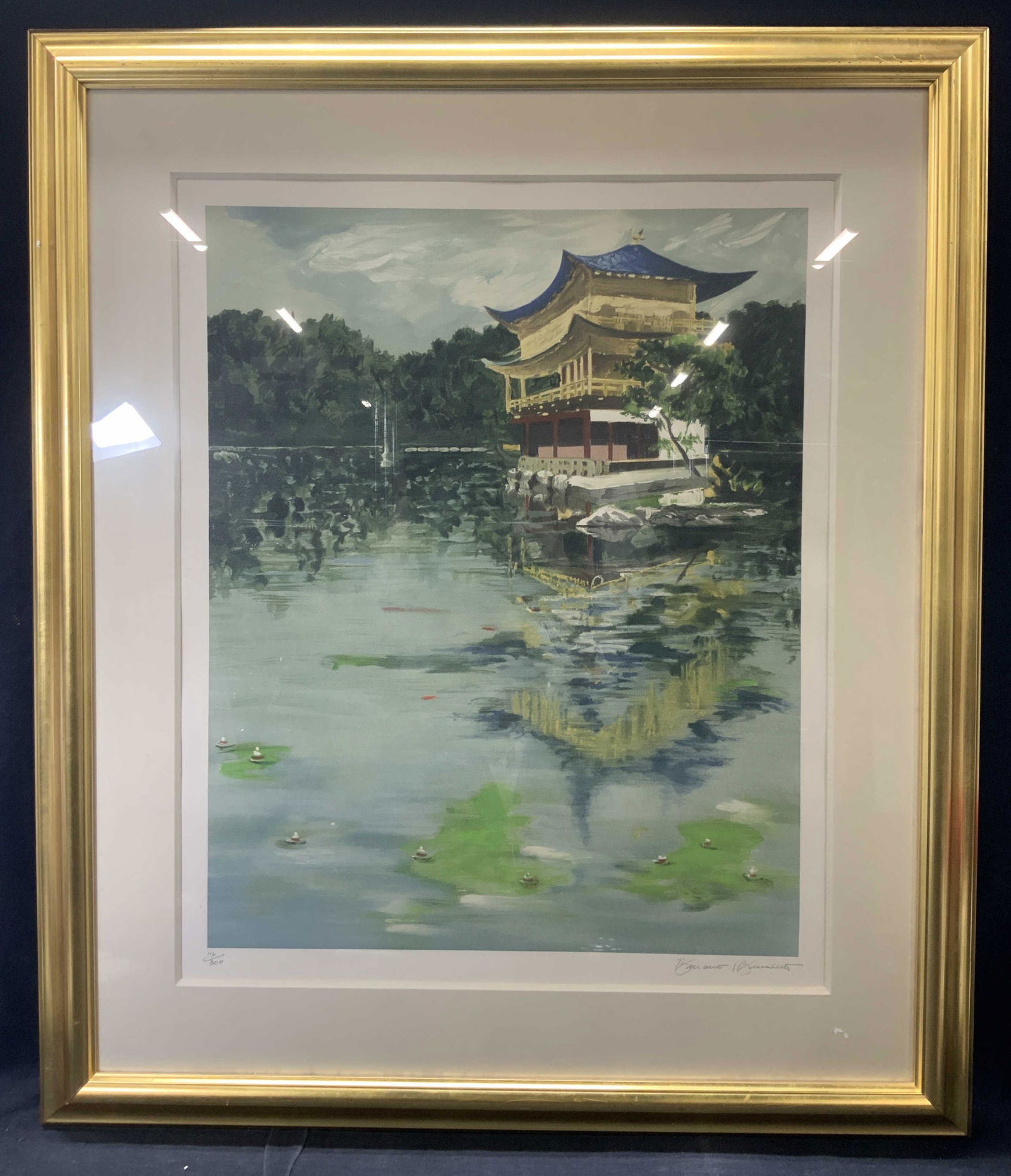 TONY BENNETT Signed Golden Pavilion Serigraph (1 of 11)