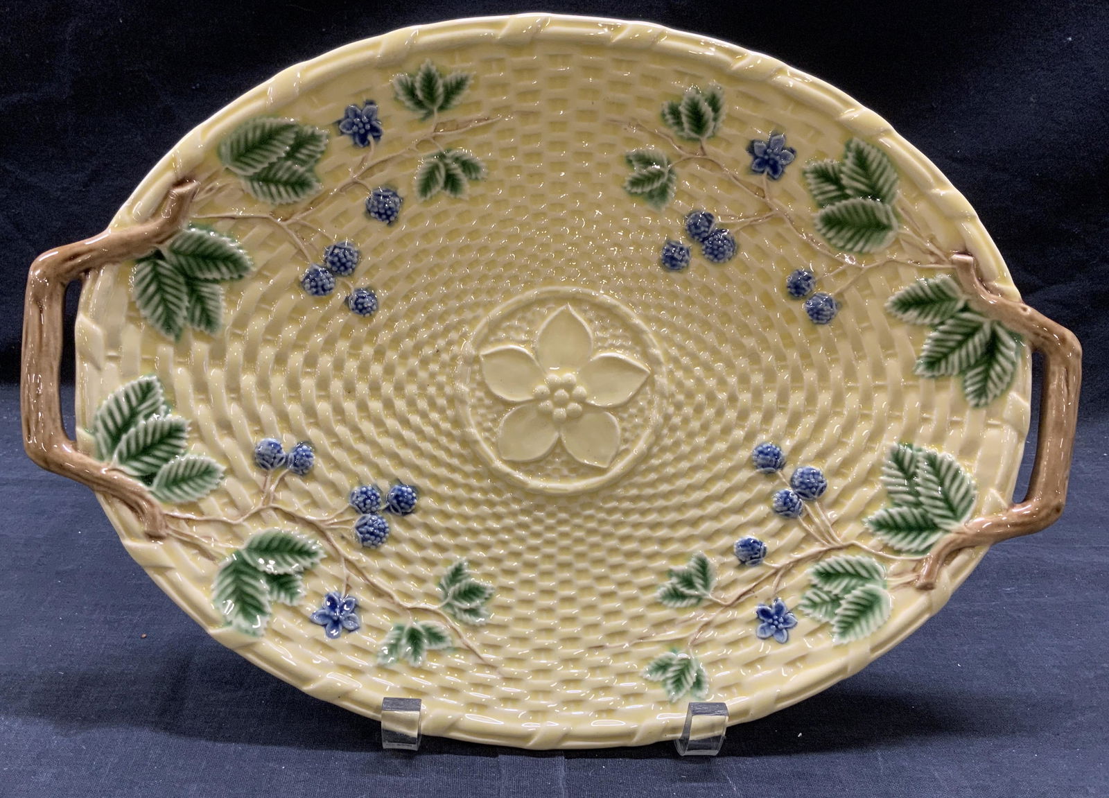 TIFFANY Blackberry Basket Ceramic Platter Portugal (1 of 7)