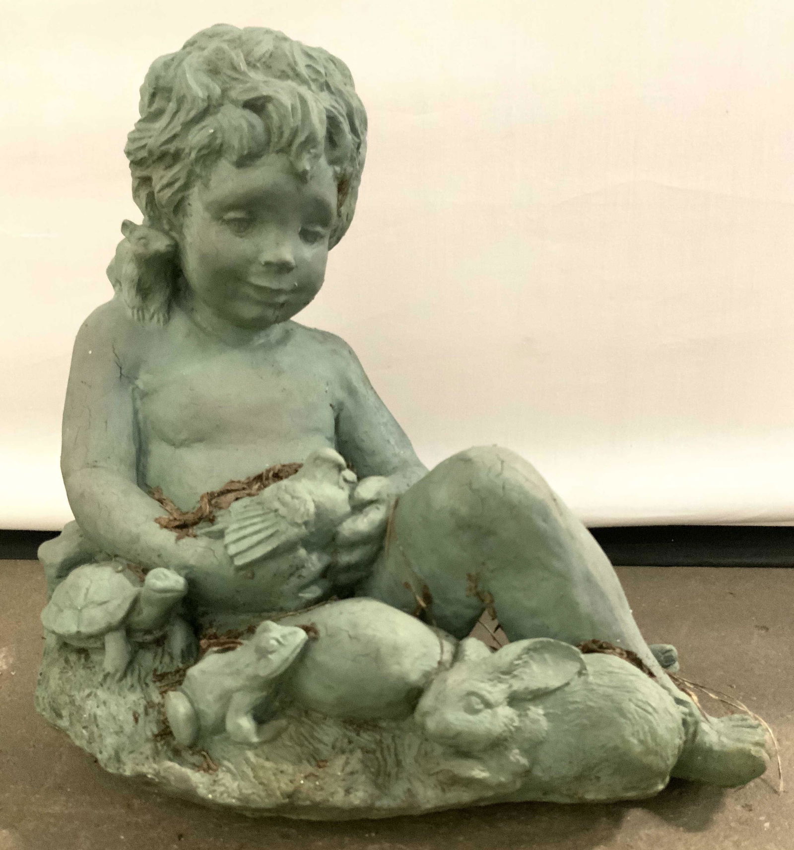 Vintage Cherub Figure Garden Statuary (1 of 7)