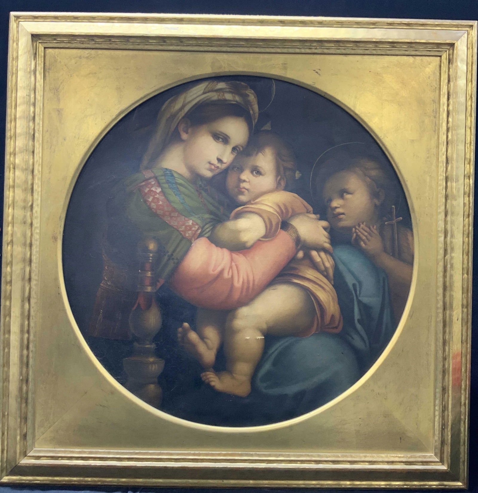 XL Madonna Della Seggiola Repro On Canvas (1 of 11)