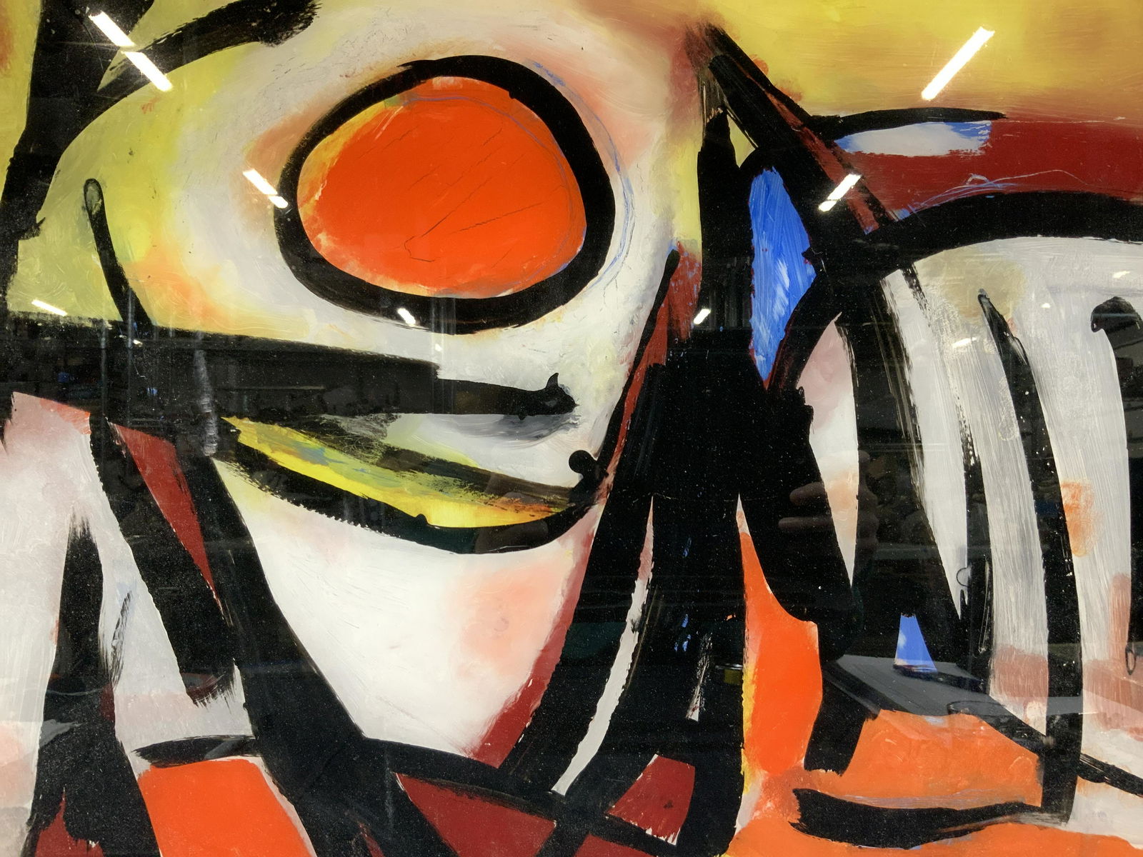 EDITH FERULLO Signed Abstract Oil On Plexiglass (1 of 9)