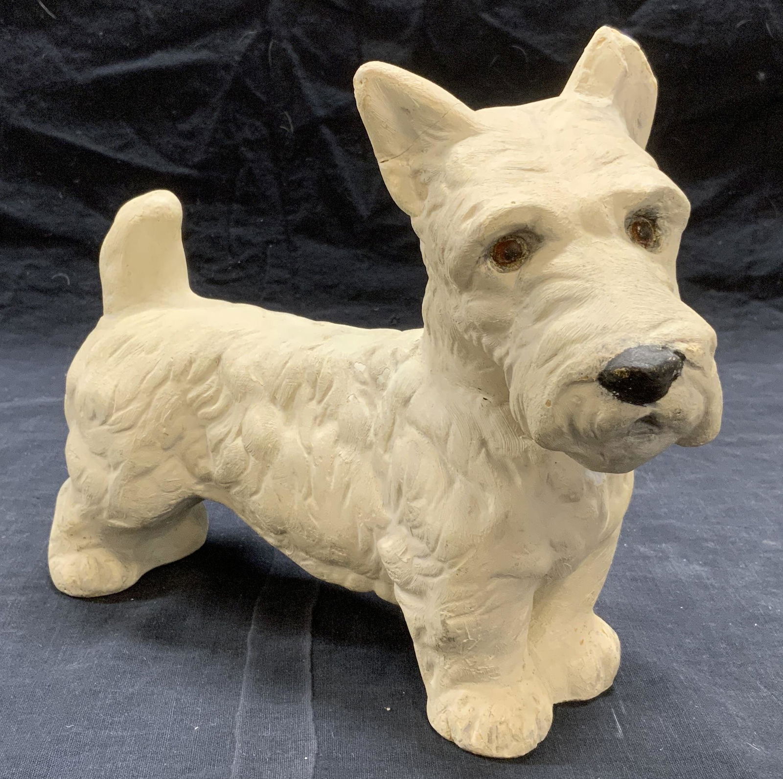 Vintage Ceramic White Terrier Figurine (1 of 8)