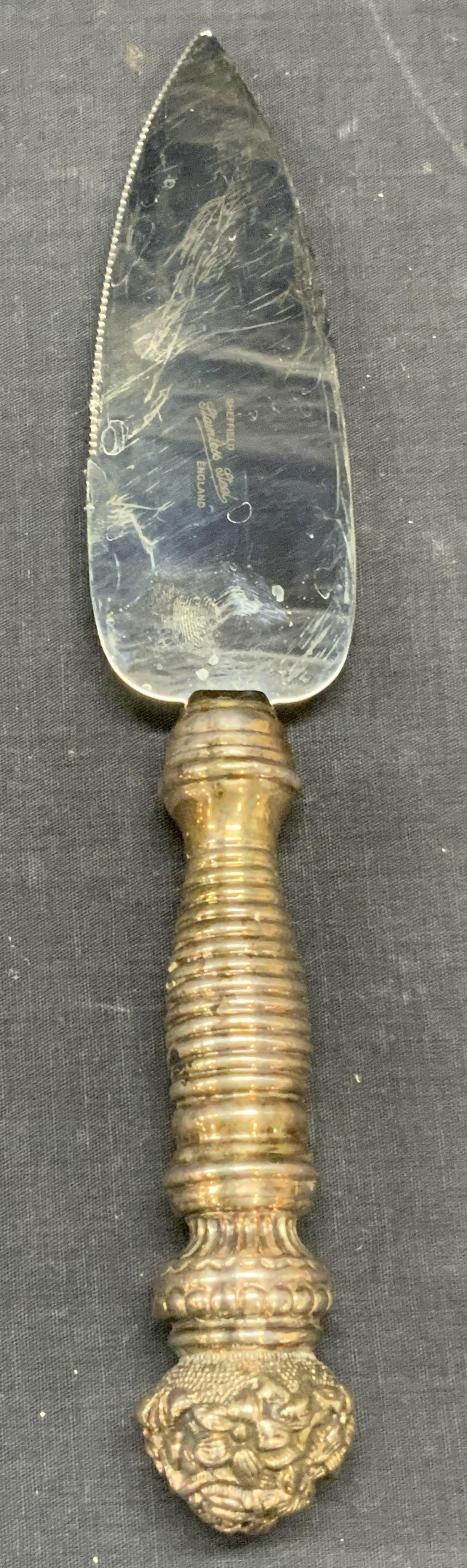 Vtg SHEFFIELD Silver Plated Cake Server, England (1 of 6)