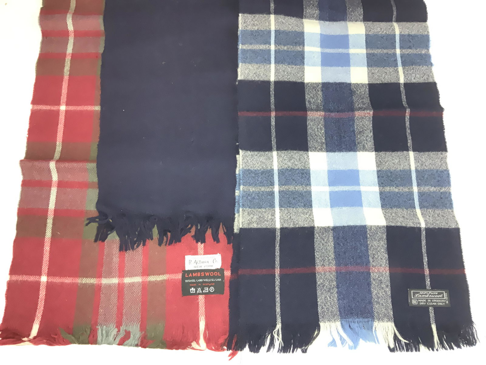 Lot 3 Lambswool Scarves, B.Altman, Scotland (1 of 6)