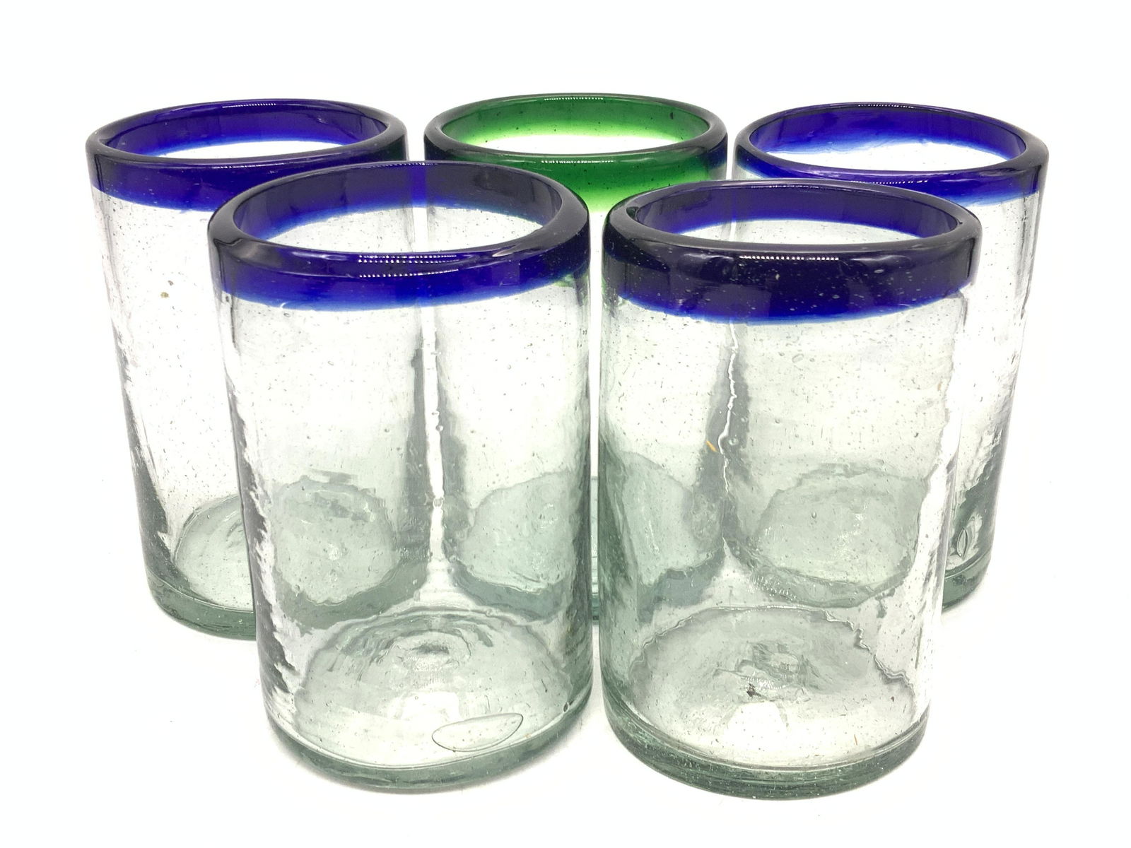 Set 5 Hand Blown Drinking Glasses (1 of 8)