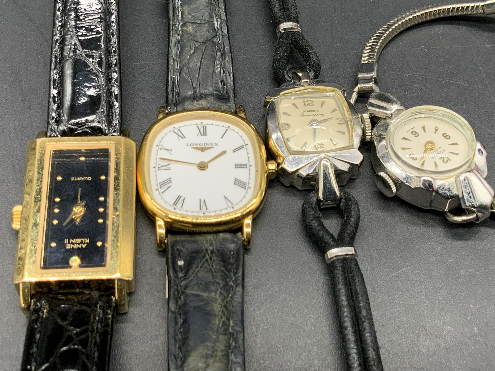 Lot 4 Vintage Watches, LONGINES, MAPPINS & More (1 of 17)