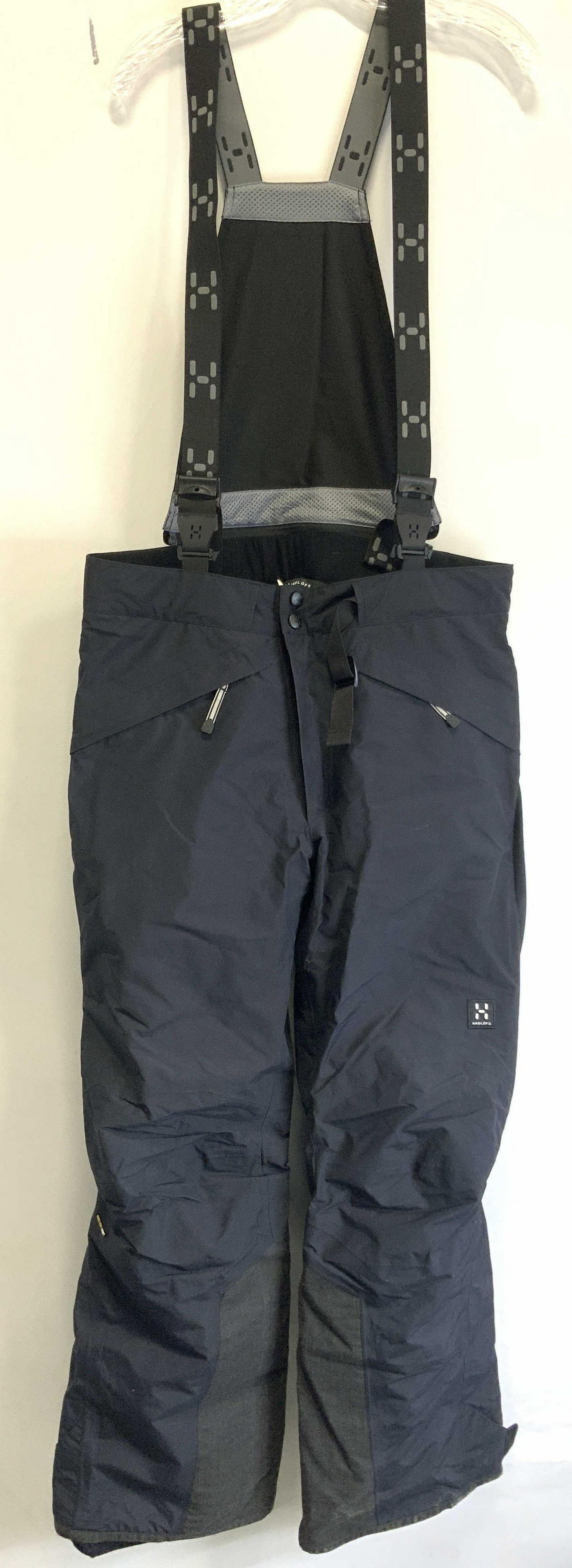 HAGLOFS Mens Outdoor Overalls, Size Large: HAGLOFS mens large outdoor overalls d Insulated interior with various pockets with Kevlar at ends of legs. Material tags reads Shell 100% Polyamide. 100% polyester. Possibly never worn. HAGLOFS outdoo